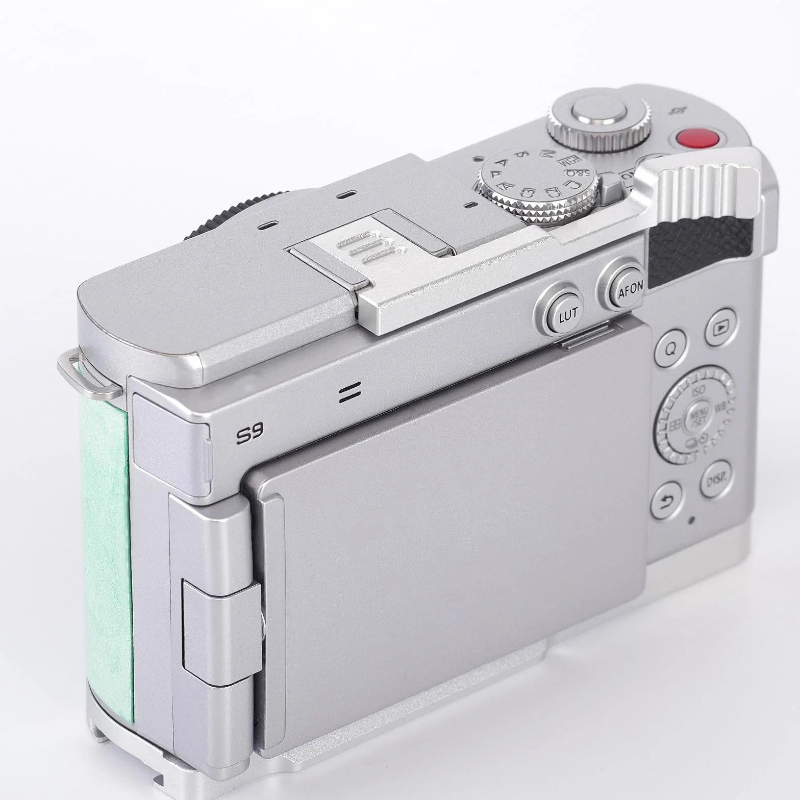 Metalowy uchwyt na kciuki do Panasonic Lumix S9, uchwyt na kciuk ze stopu aluminium z osłoną gorącej stopki, podpórka kciuka, uchwyt do akcesoriów do aparatu Lumix S9, srebrny