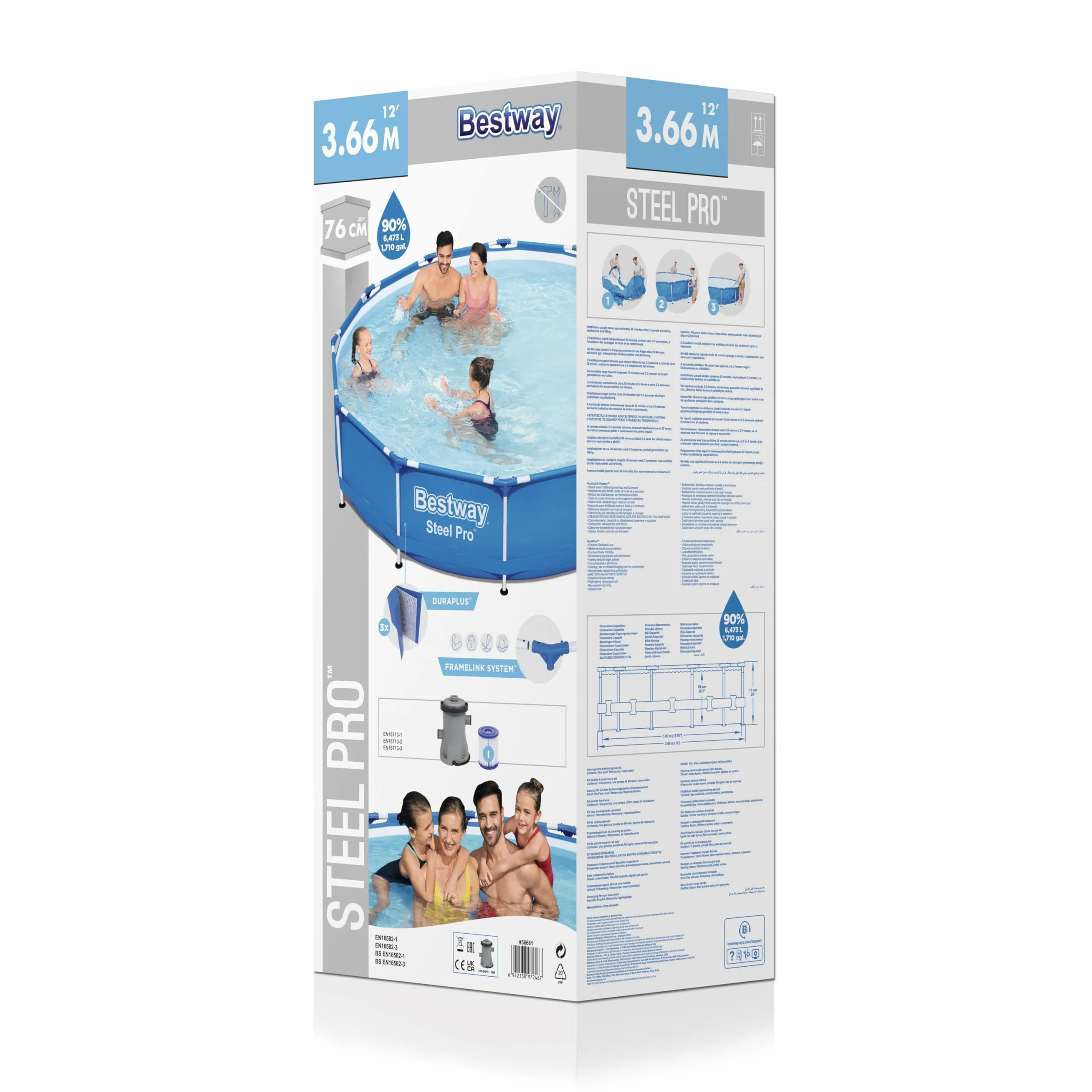 Bestway Steel Pro Pool Set 12' x 30"