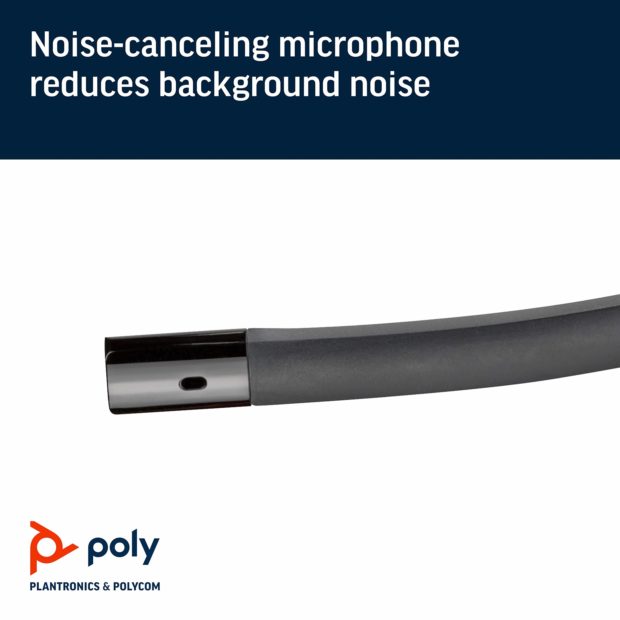 Plantronics Blackwire 5210 zestaw słuchawkowy USB-C – przewodowy zestaw słuchawkowy mono do komputera PC z ramieniem mikrofonowym – połączenie z komputerem PC/Mac, tabletem i/lub telefonem komórkowym