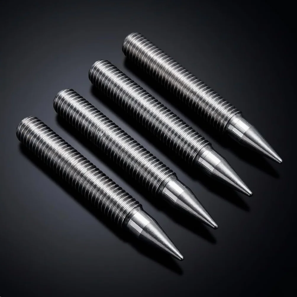 PrecisionGeek - Kolce Głośnikowe M10 x 55mm L- 75mm, Stal Nierdzewna, z Gniazdem Imbusowym (4 sztuki)