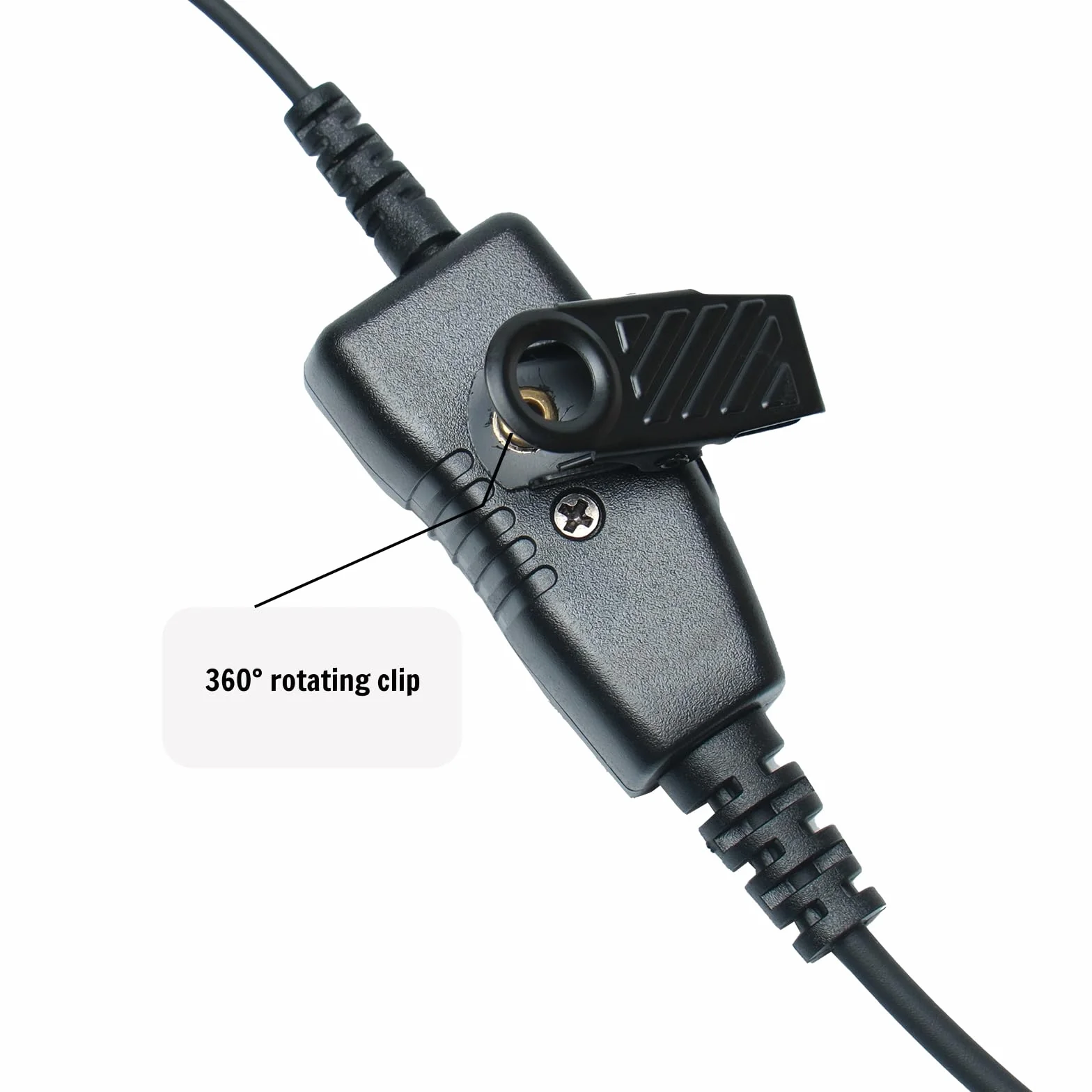 Zestaw słuchawkowy w kształcie litery G z mikrofonem PTT kompatybilny z Baofeng UV-5R BF-888S BF-F8HP Kenwood TK-2202 TK-2402 TK-3402 Walkie Talkie 2-drożne akcesoria radiowe, Gshape