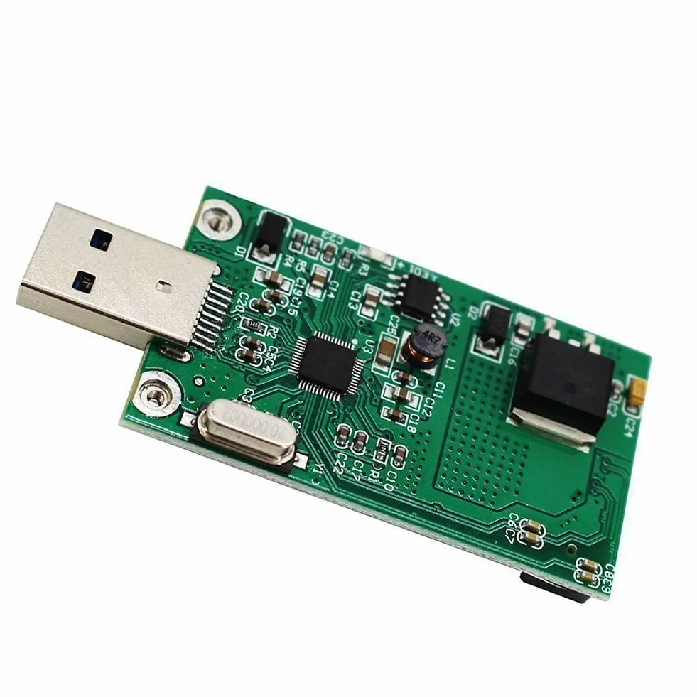 LEAGY mSATA SSD adapter do USB 3.0, Mini SATA można używać jako przenośny dysk flash / zewnętrzny dysk twardy, 50 mm Mini PCIe Solid State Drive Reader Converter