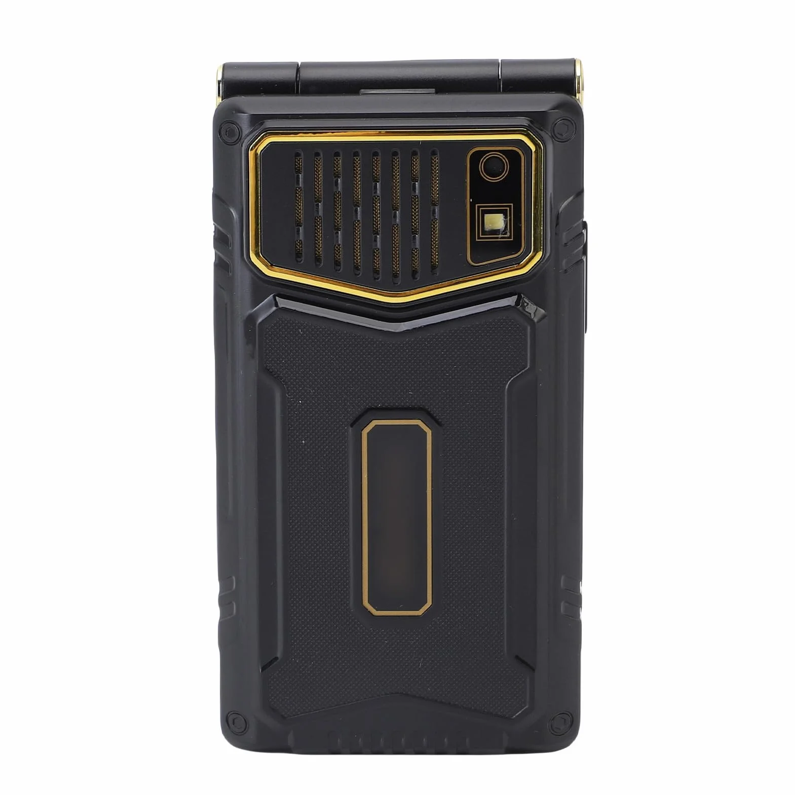 Bewinner Dual Ecran Flip Telefon z Aparatem, Dużymi Czcionkami, Systemem Transmisji Głosowej, Numery Rodzinne, Bateria 4800 MAh, GSM 850/900/1800/1900 MHz, Dual SIM Dual Standby, Obsługa (BLACK)