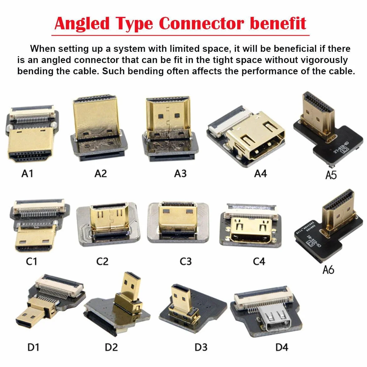 CY Cord Ultra cienkie, wygięta w dół wtyczka HDMI na zakrzywioną w dół wtyczkę HDMI, kabel przedłużający FPC, płaski kabel 1080P do FPV HDTV, multicopterowych zdjęć lotniczych, A3 (10 cm)