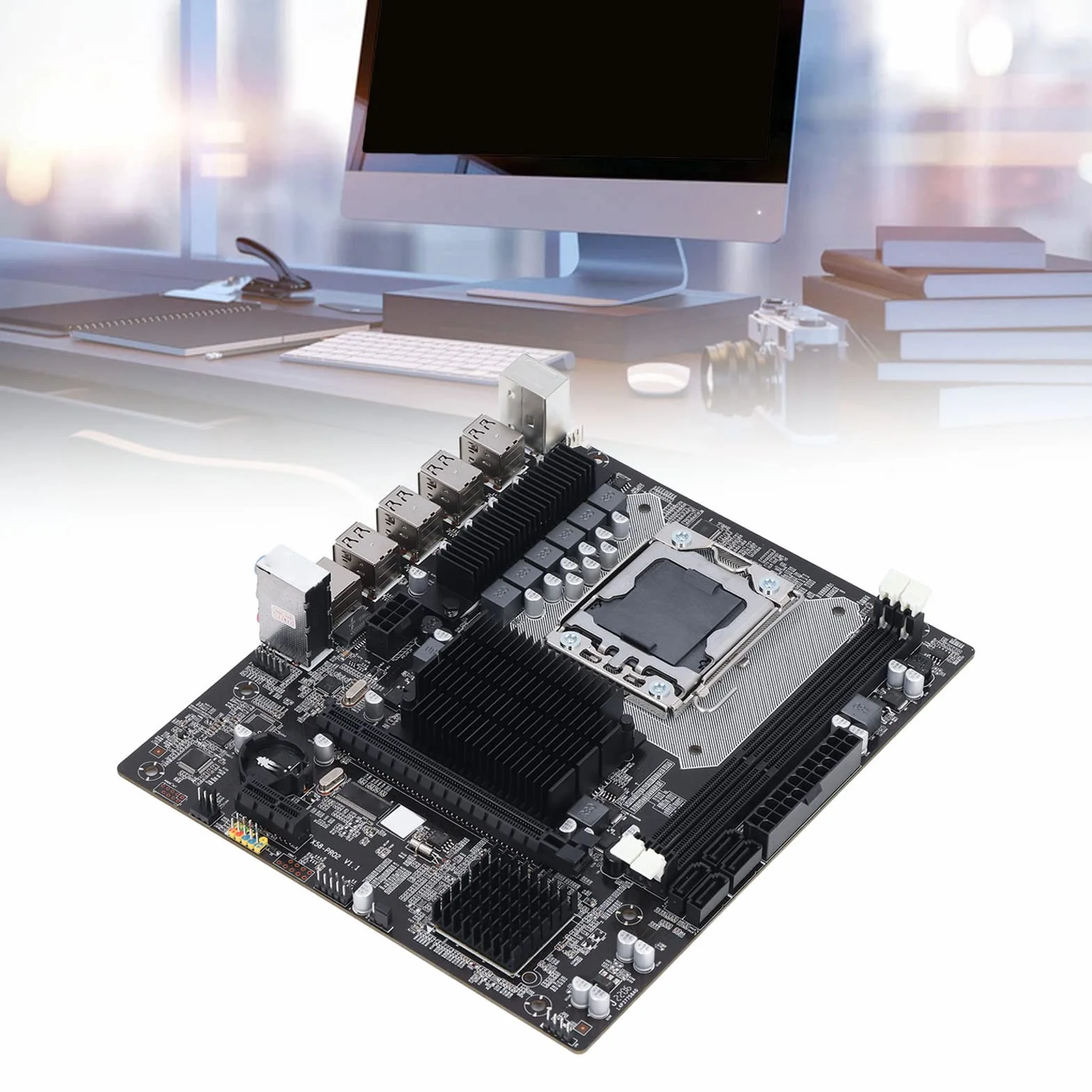 Płyta Główna X58 Płyta Główna do Gier DDR3 2 DDR3 A 1366 Pinów Port E pamięć Port USB2.0 do Komputerów Stacjonarnych Akcesoria Komputerowe