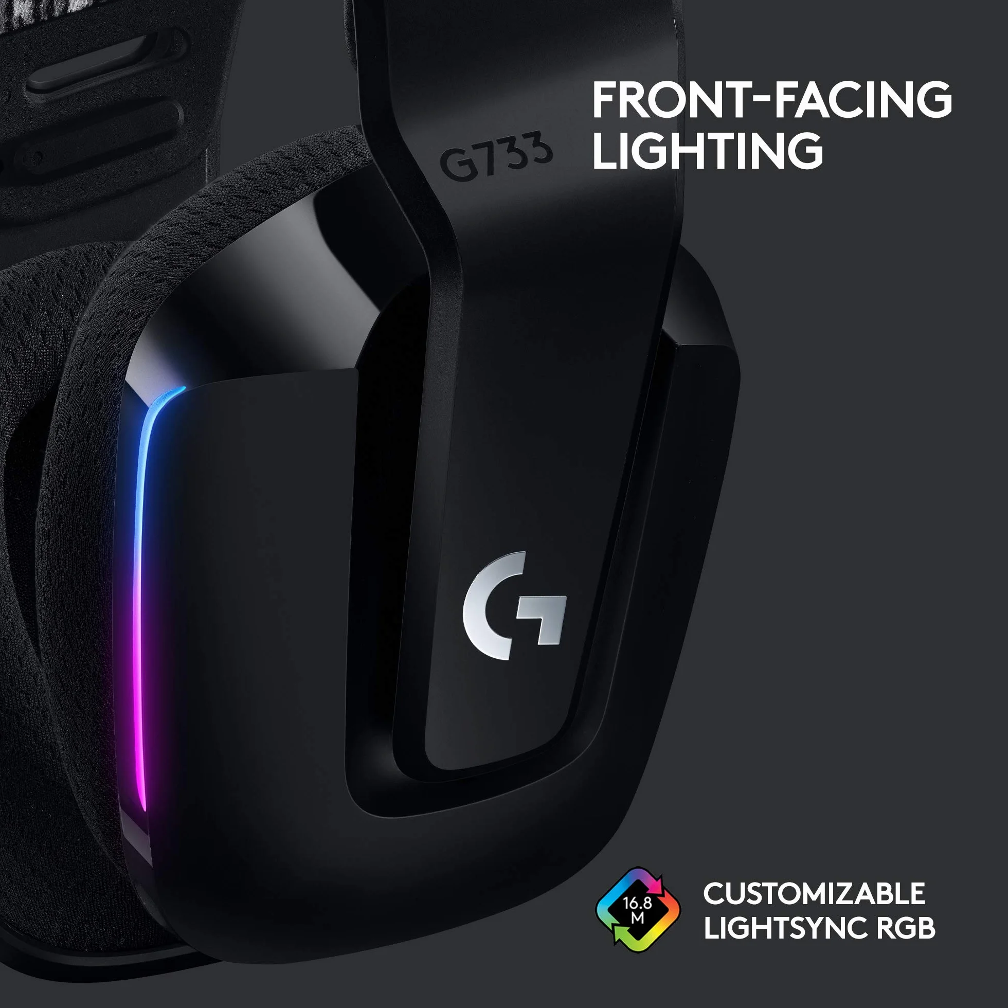 Logitech G G305 LIGHTSPEED, Bezprzewodowa mysz gamingowa, czujnik HERO, 12000 DPI, lekka,bateria 250 godzin, G733 LIGHTSPEED Bezprzewodowy zestaw słuchawkowy do gier RGB z zawieszanym pałąkiem-Czarny