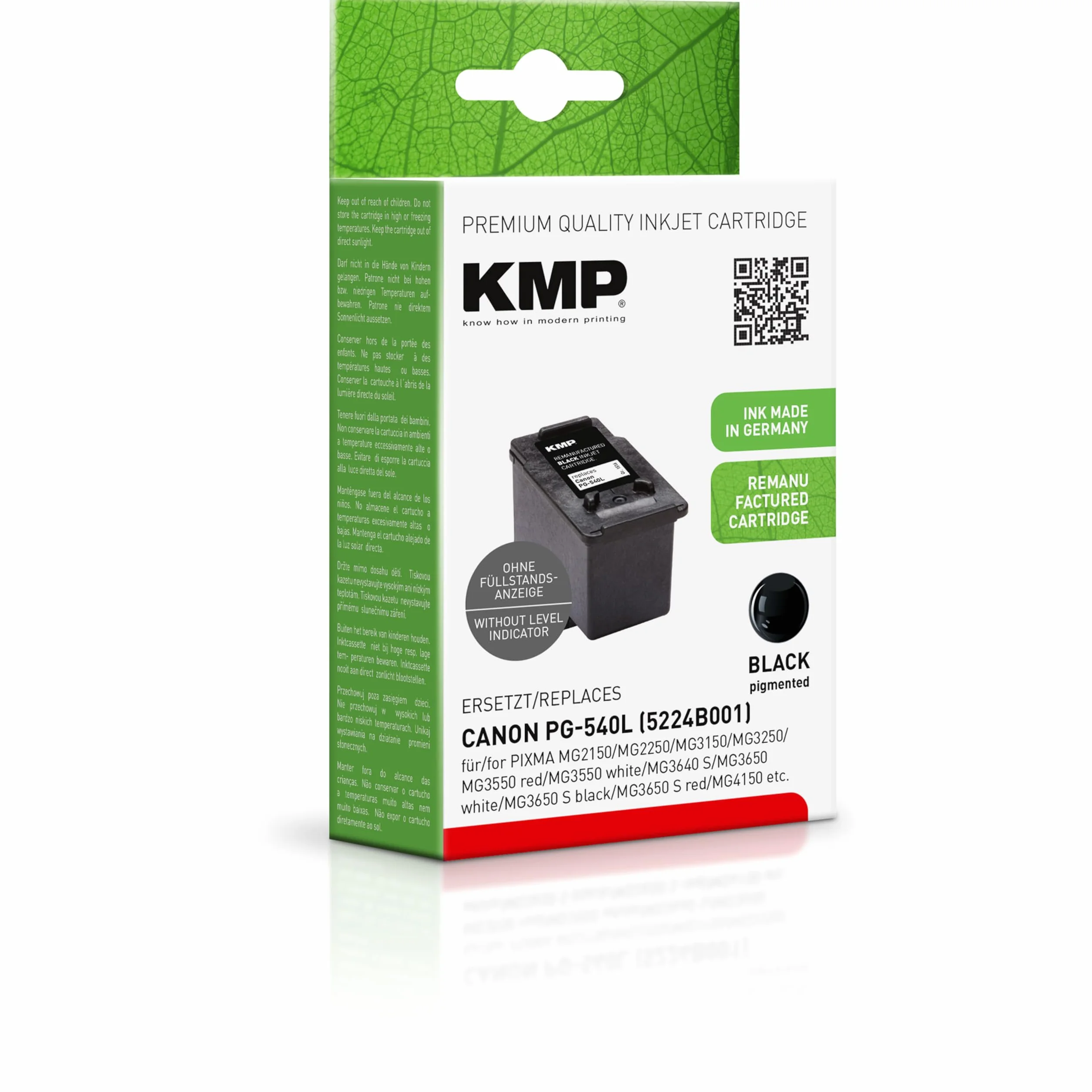 KMP tusz do drukarki Canon PG-540L (5224B001), czarny