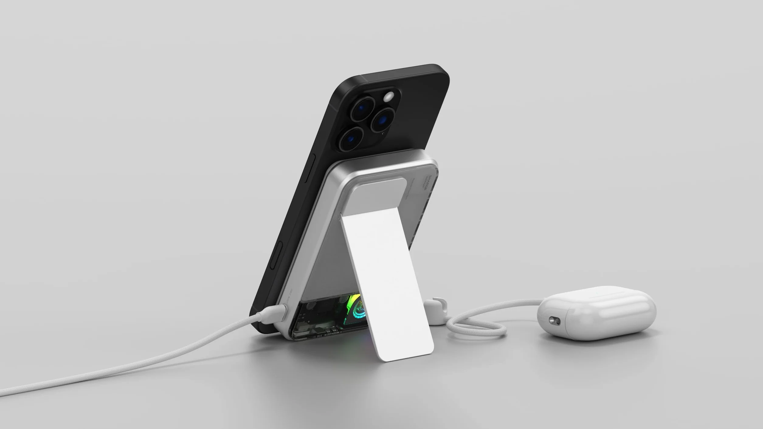 SHARGE Ice Mag 3 Powerbank 10000mAh MagSafe USB C szybkie ładowanie biały