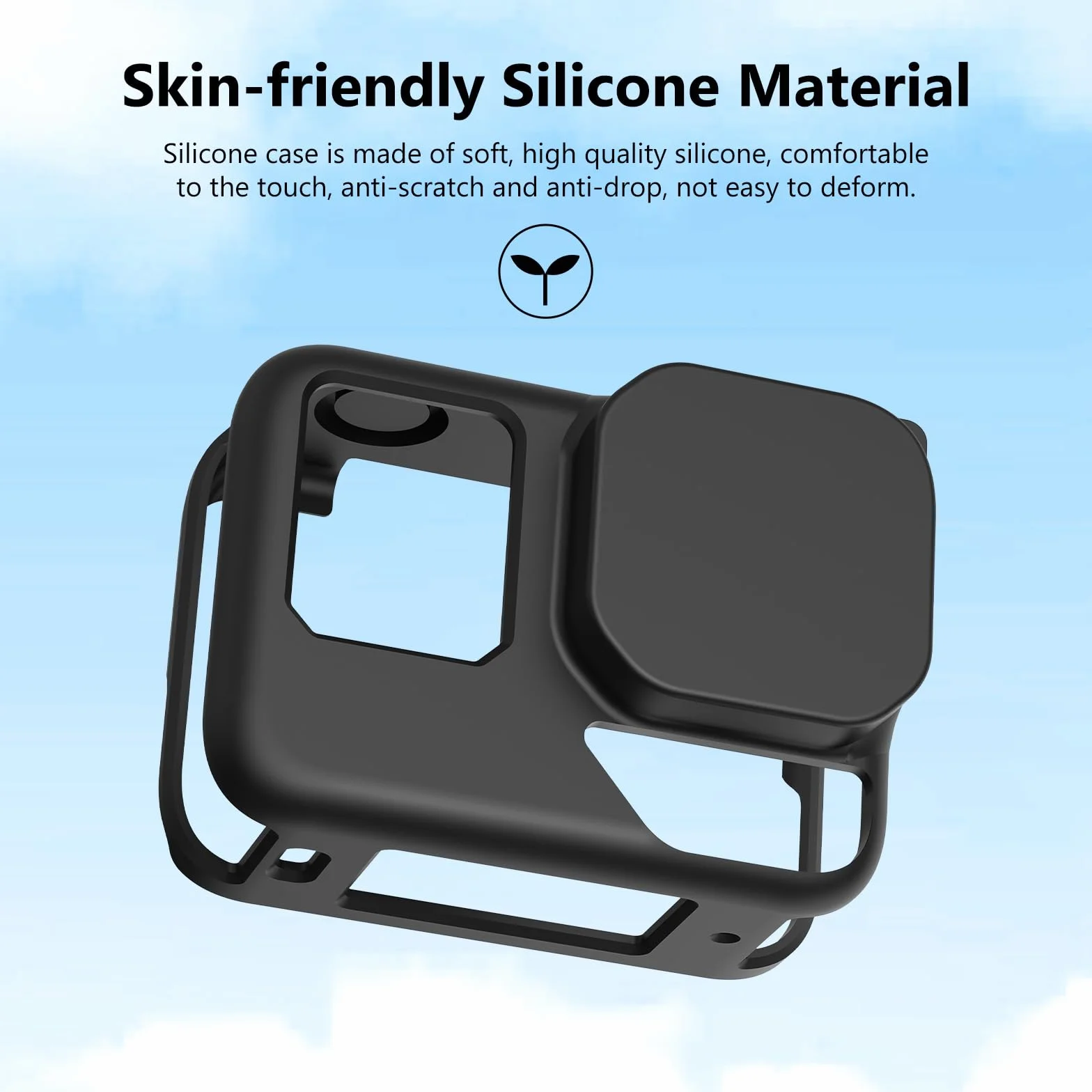 FTRONGRT Etui kompatybilne z Insta360 Ace Pro 2, odporne na zarysowania, miękkie silikonowe etui ochronne kompatybilne z aparatem Insta360 Ace Pro 2. Czarne