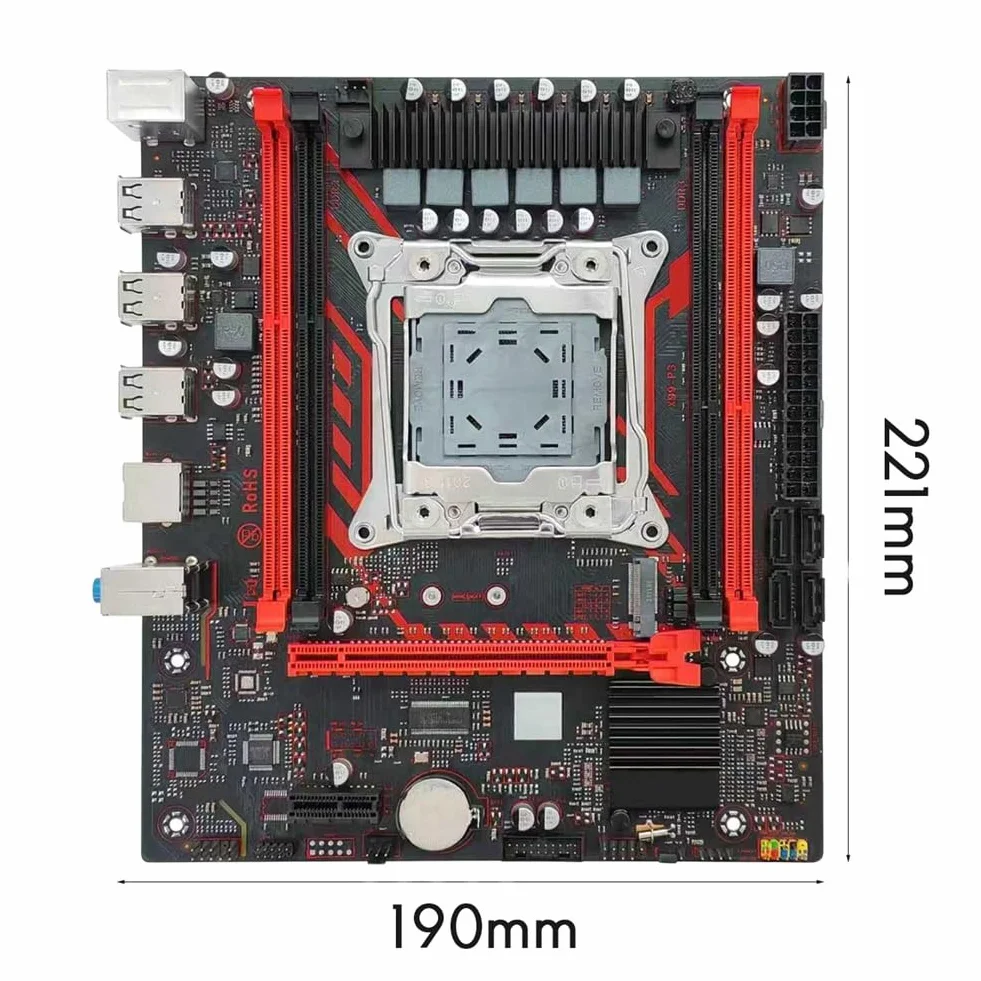Płyta główna X99 P3 LGA2011 Q57 Chipset X99 DDR3 płyta główna do gier komputerowych Gigabit Ethernet z gniazdami M.2 NVME/NGFF