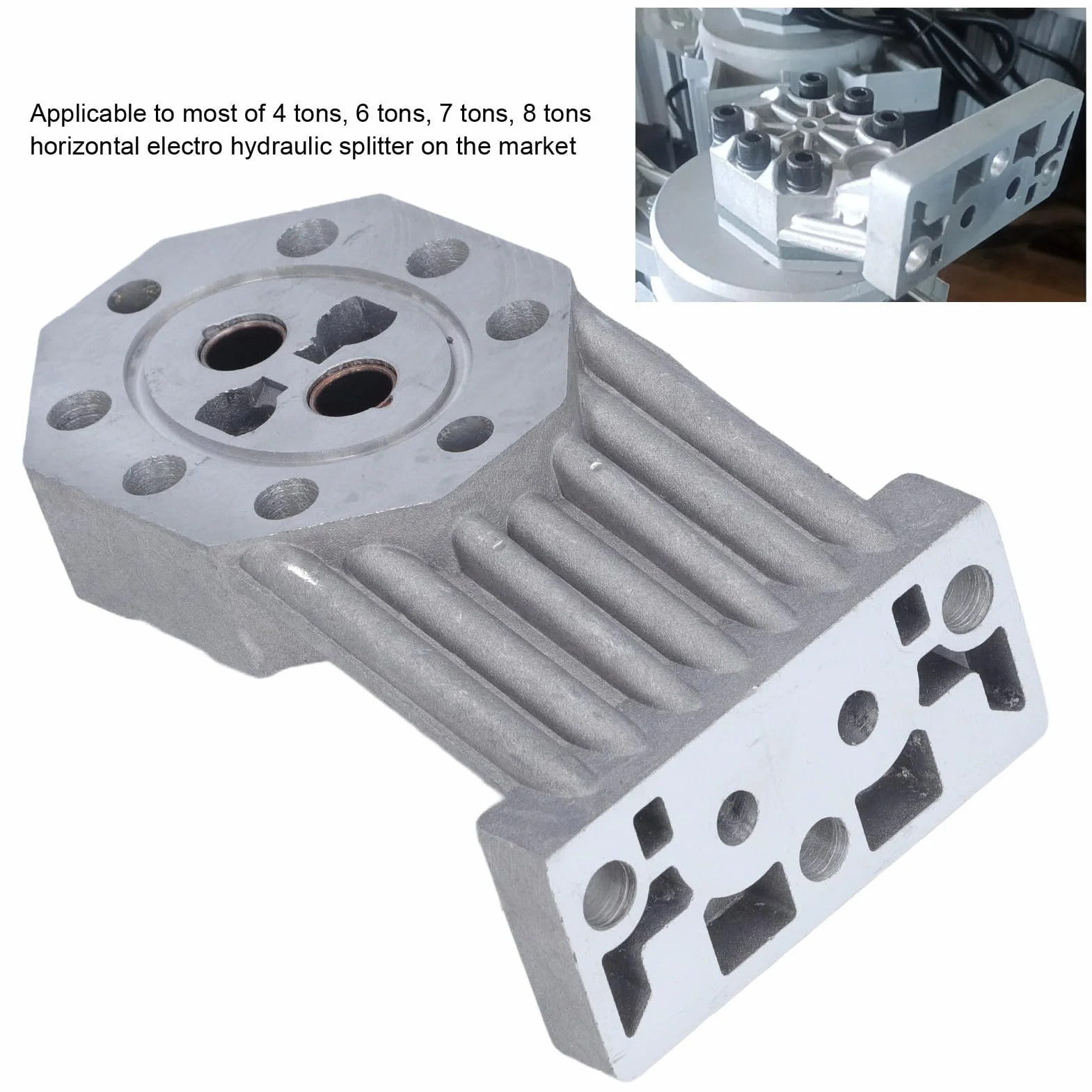 Obudowa Pompy do łuparki do Drewna, Uniwersalne Akcesoria do Elektrycznych Części Maszyn Hydraulicznych, Stop Aluminium, 4T 6T 7T 8T