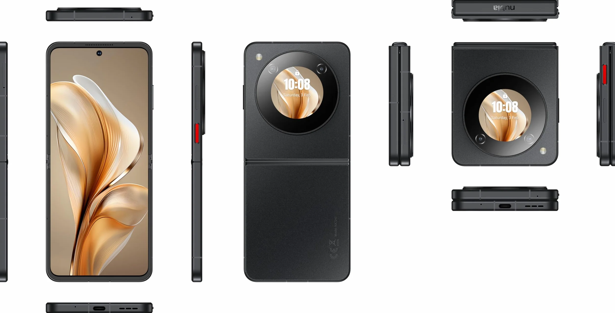 Mobile Phone Nubia Flip 5G / 8GB / 256GB / Black - CW