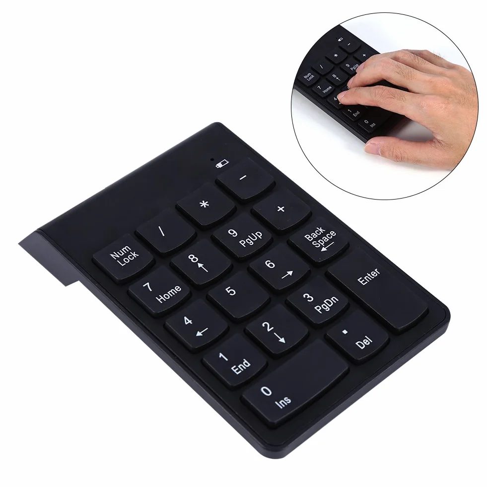 Klawiatura numeryczna USB, mini klawiatura numeryczna 18-klawiszowa klawiatura numeryczna do PC, wprowadzanie danych notebooka