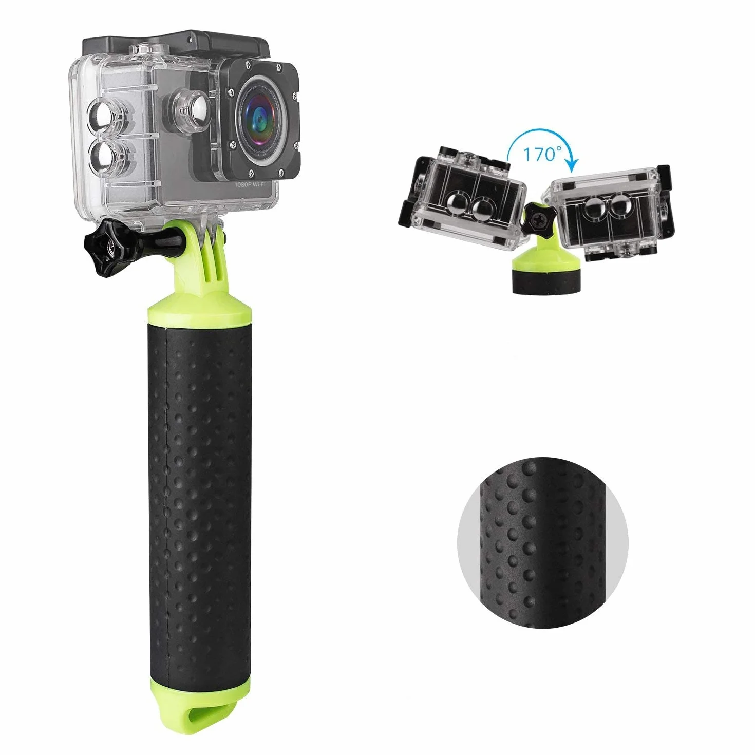 WOLFANG Pływający Uchwyt Boi Wodoodporny Monopod Ręczny Kij do Selfie do Kamery Akcji