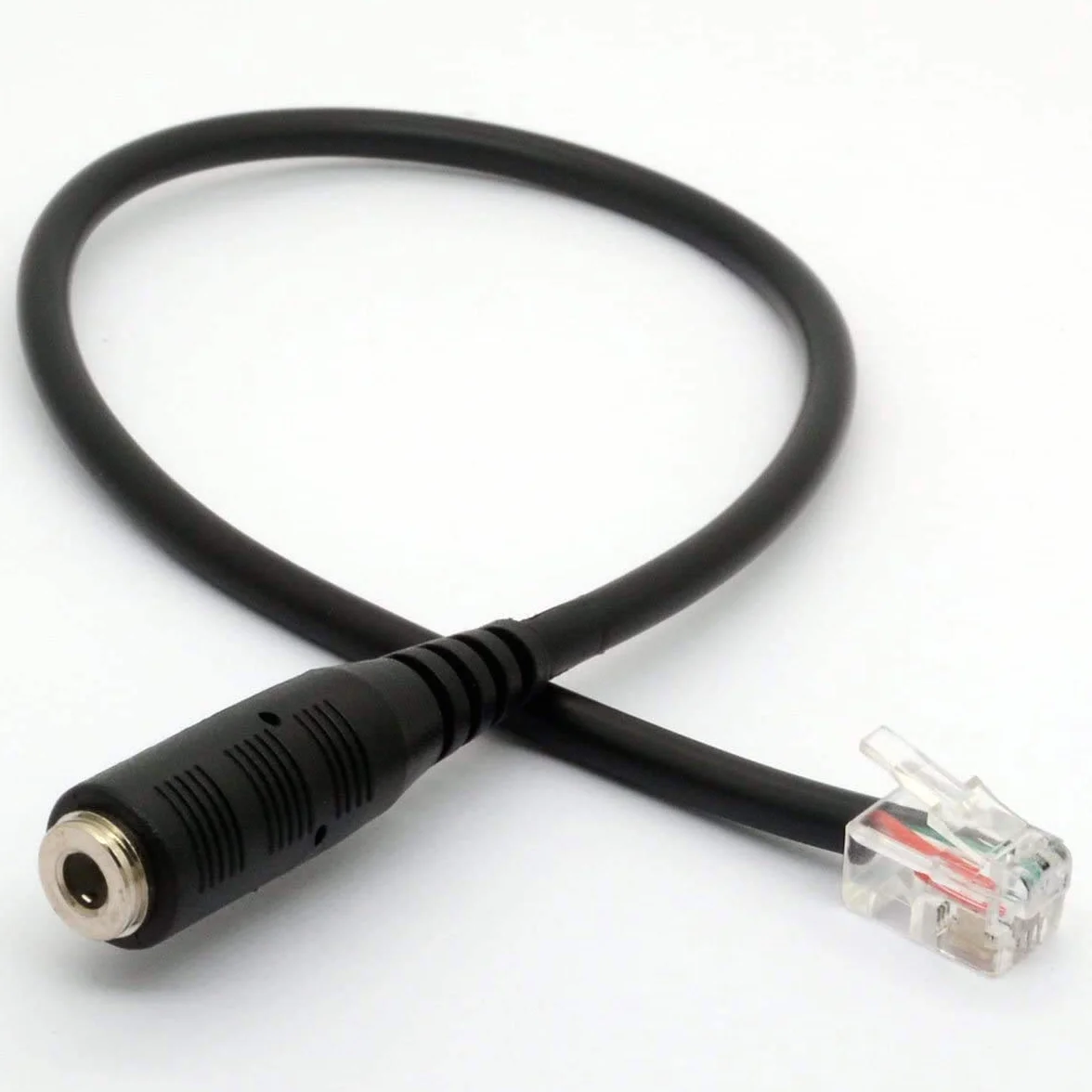 4P4C RJ9/RJ10 do 3,5 mm żeński zestaw słuchawkowy kabel stereo konwerter kabel telefoniczny do iPhone Cisco IP telefony iPhone 7931G 7940 7941 7942 Plantronics MX10 Vista modułowe 30 cm
