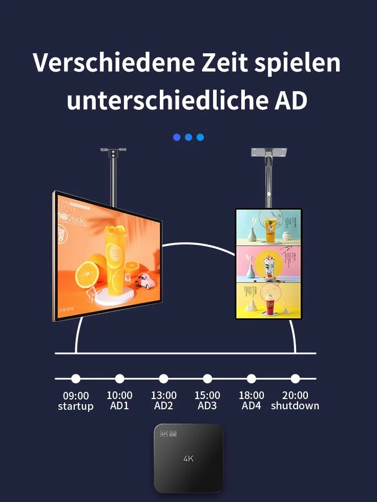 Gracz Digital Signage cms bez subskrypcji restauracja media odtwarzacz reklamowy YM05 (1+8G)
