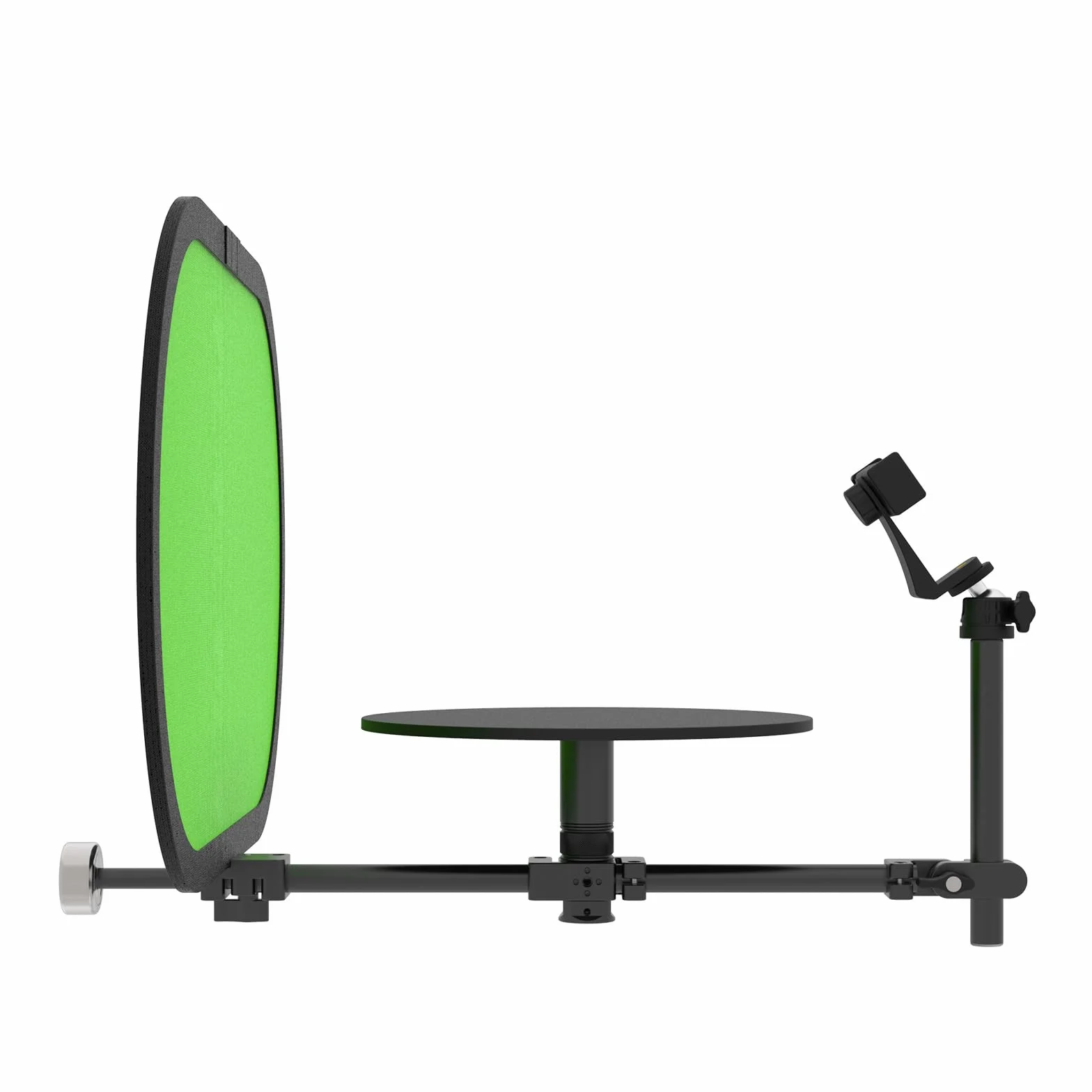 Obrotowa platforma o 360° z tłem, modułowy stół obrotowy do wideo i fotografii produktów, płynny obrót z podwójnym łożyskiem, do smartfonów, lustrzanek cyfrowych i lustrzanek, 5 kg – V360MINI