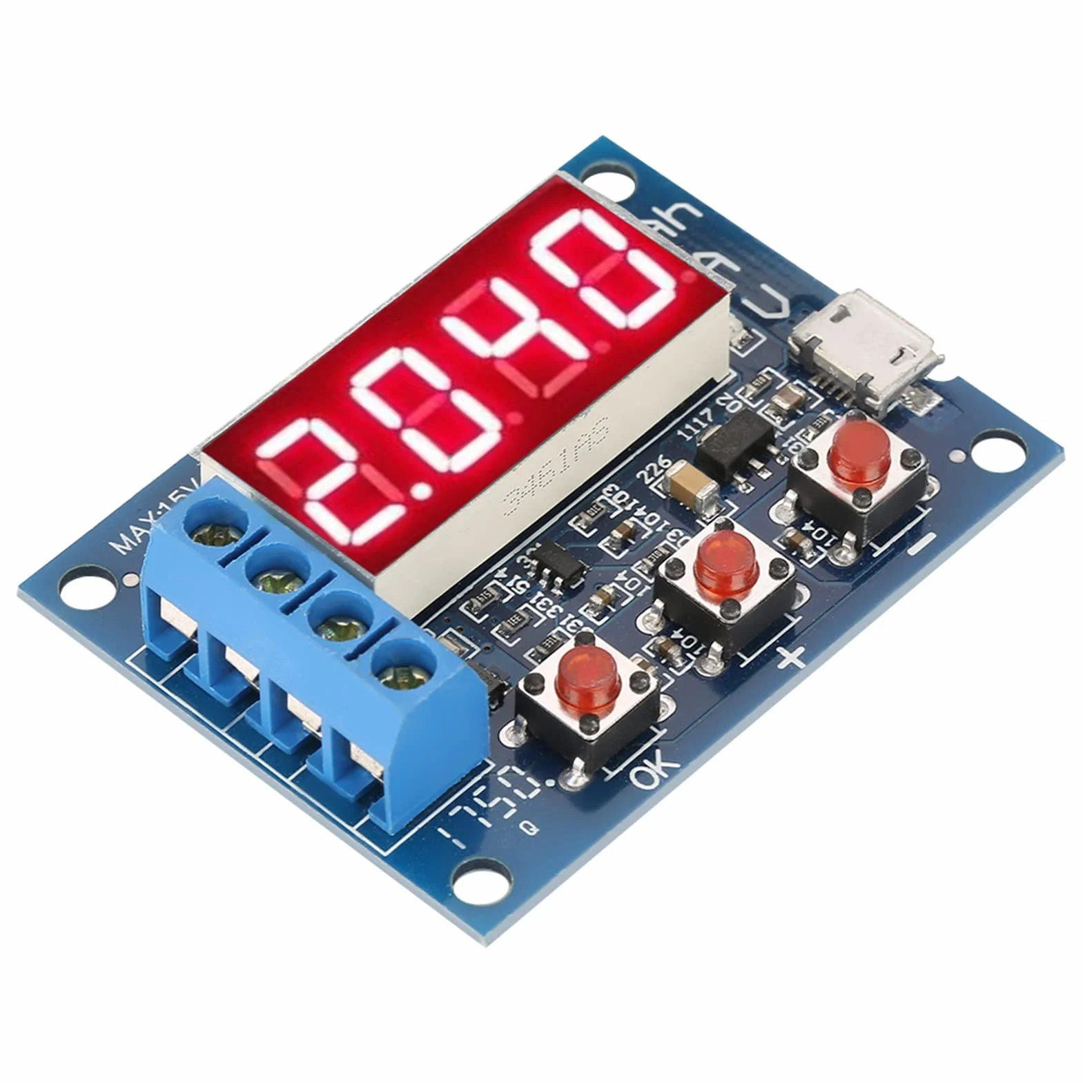 1.2 12V Li Ion, Lithium Capacity Meter Zb2L3 Acid Battery Capacity Meter Discharge Tester Analyzer