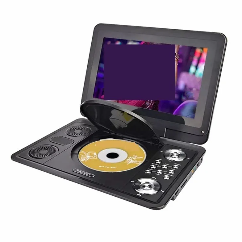 Przenośny odtwarzacz DVD, Odtwarzacz DVD 13-calowy przenośny przenośny cyfrowy odtwarzacz multimedialny HD TV EVD Radio Karta SD U Disk,for Home,Car