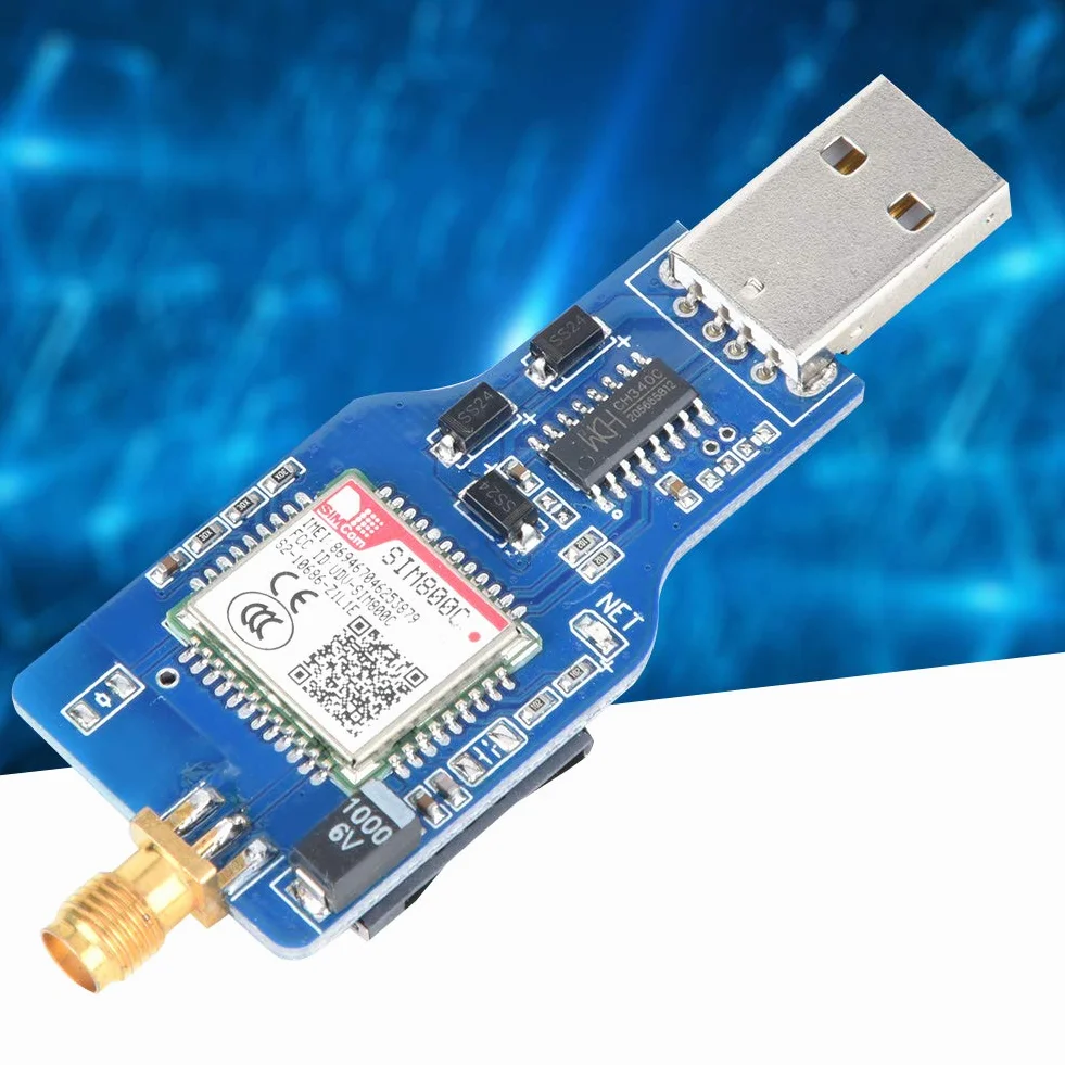 Czterozakresowy, czteroczęstotliwościowy SIM800C-GSM/GPRS 850/900/1800 / 1900MHz Moduł serii USB-GSM DC 5V z funkcją Bluetooth
