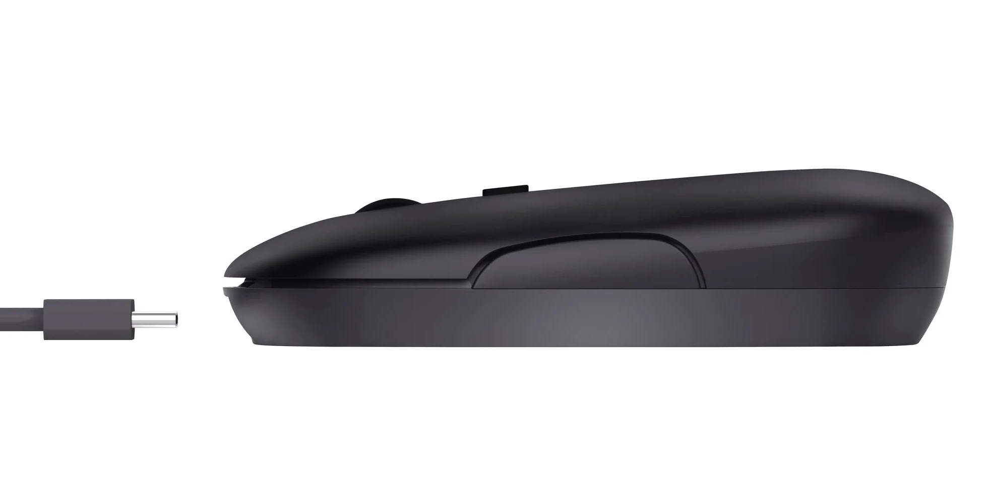 Trust Puck bezprzewodowa mysz Bluetooth lub 2,4 GHz z miniodbiornikiem USB, akumulatorem, ciche kliknięcia, przycisk DPI, lekka mysz komputerowa do laptopa, PC, Mac, Chromebooka, czarna