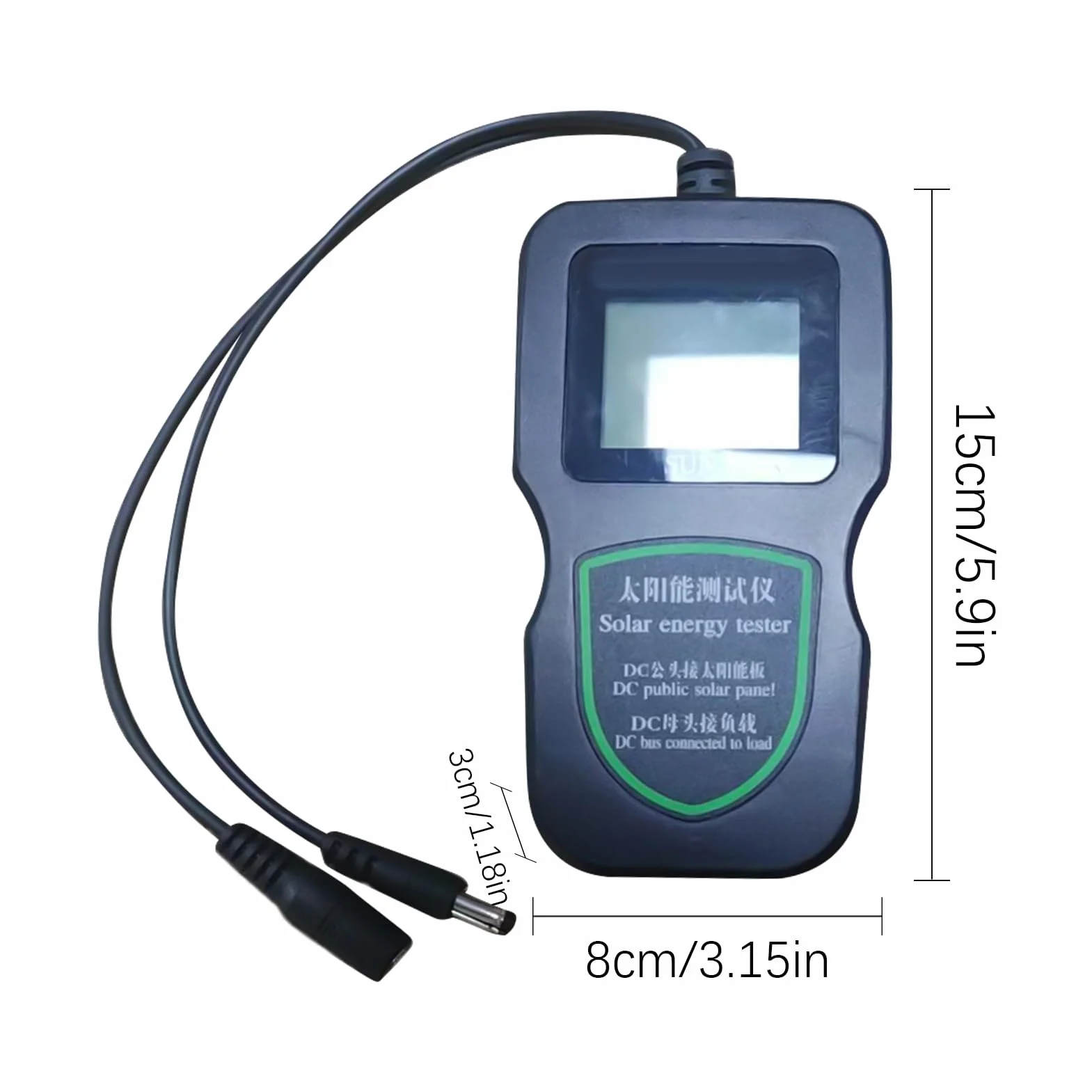 Tester modułu solarnego – ręczne urządzenie do pomiaru energii słonecznej, przenośny tester modułu solarnego do użytku na zewnątrz, ogrodu, rolnictwa, samochodu, lotnictwa, badań
