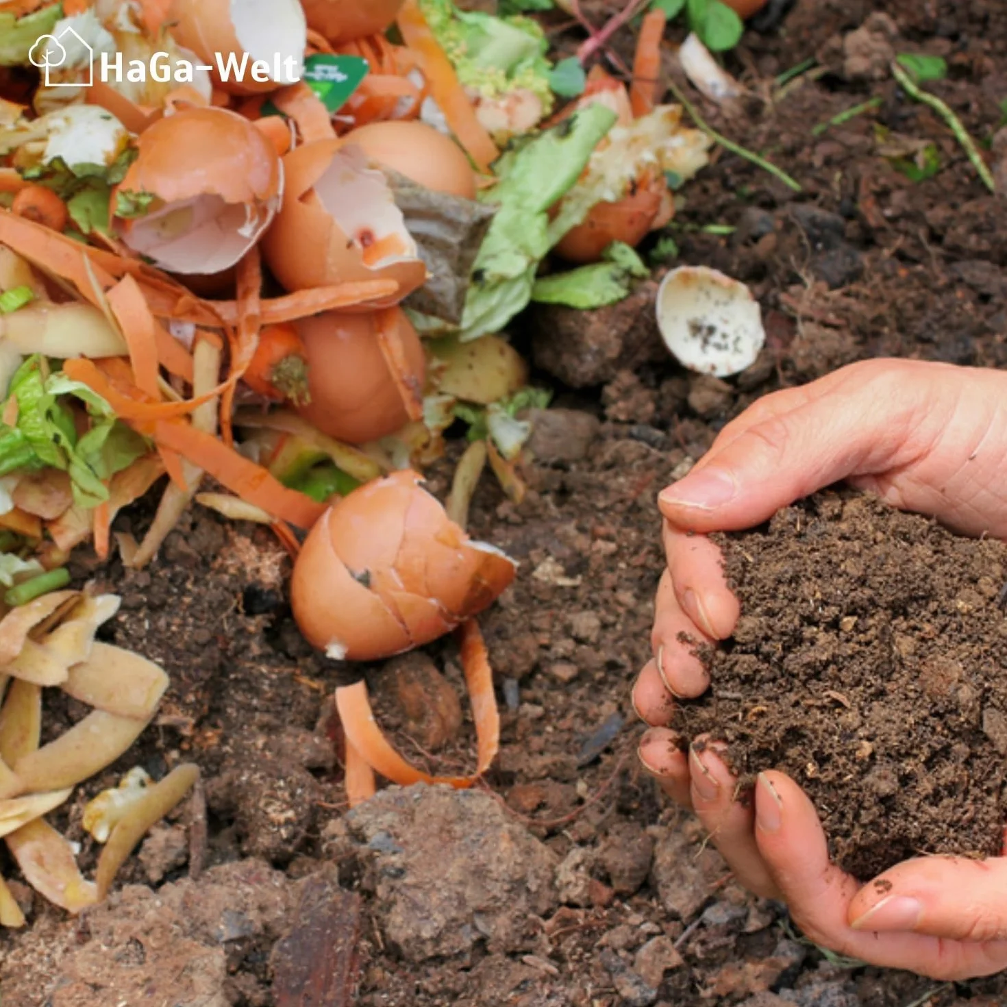HaGa Kratka kompostowa o szerokości 1,2 m – wysokiej jakości tworzywo sztuczne do odpadów i recyklingu – praktyczny rozmiar na kompostownik, kompostownik i kompostownik termiczny (towar sprzedawany na