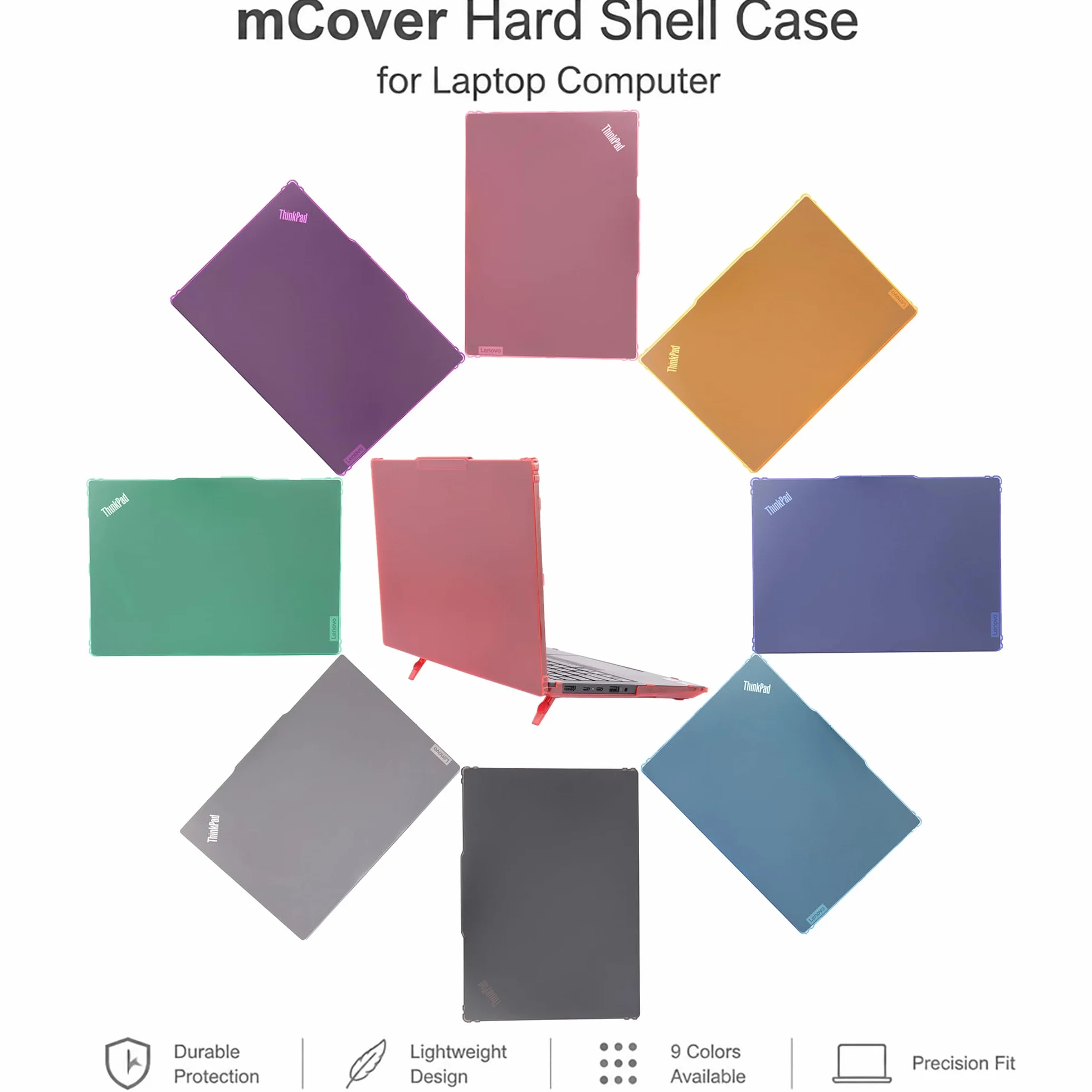 mCover Twarde etui kompatybilne tylko z notebookiem z systemem Windows 2025-2027 35.6 cm Lenovo ThinkPad E14 Gen 7/8 (z zawiasem 180°, nie pasuje do innych modeli Lenovo), różowe