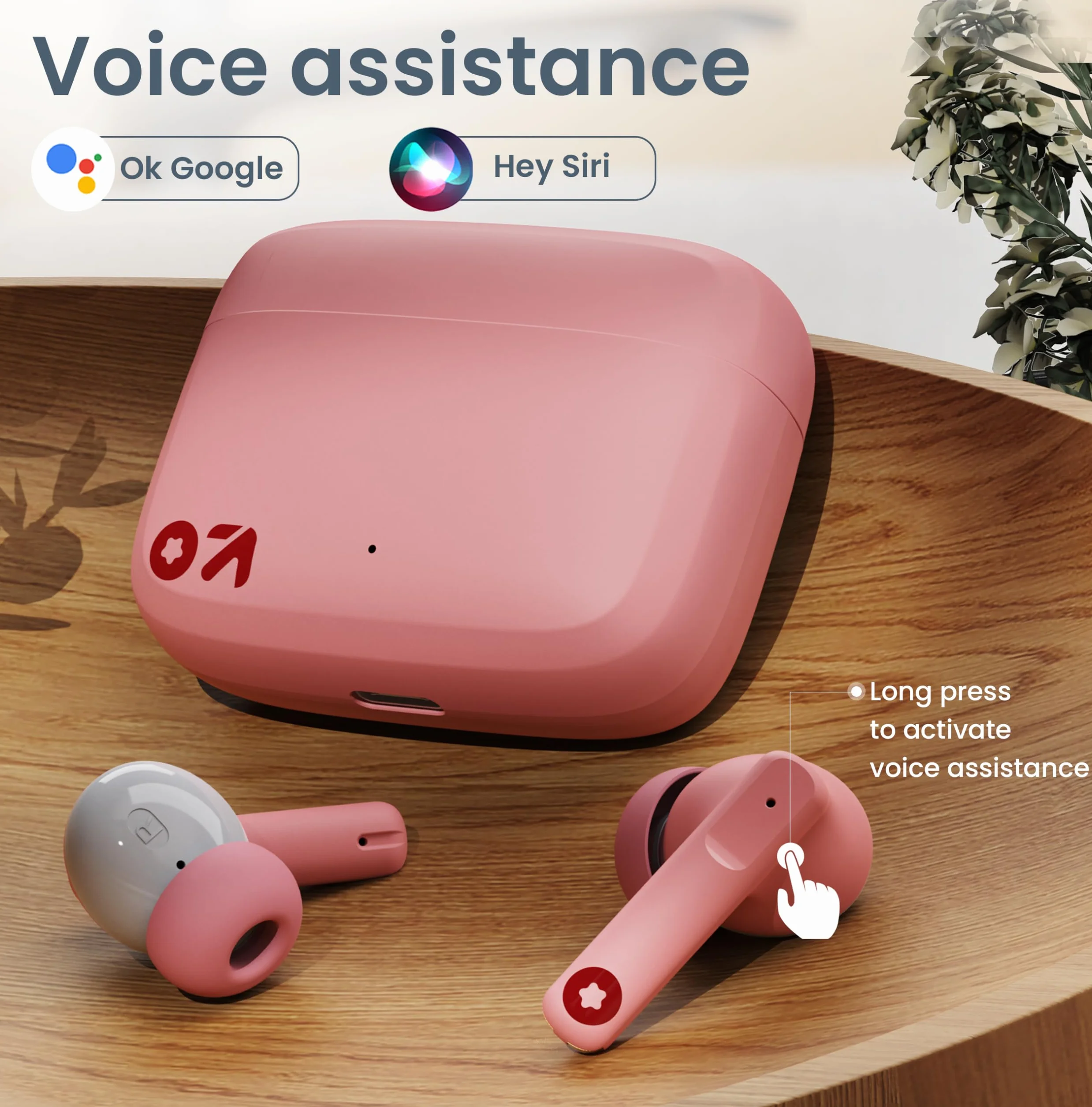 Boult Audio Z60 True Wireless słuchawki douszne z czasem odtwarzania 60H, Quad Mic ENC, 50 ms Low Latence Gaming IPX5 Słuchawki douszne TWS, Bluetooth 5.3, 13 mm Bass Drivers
