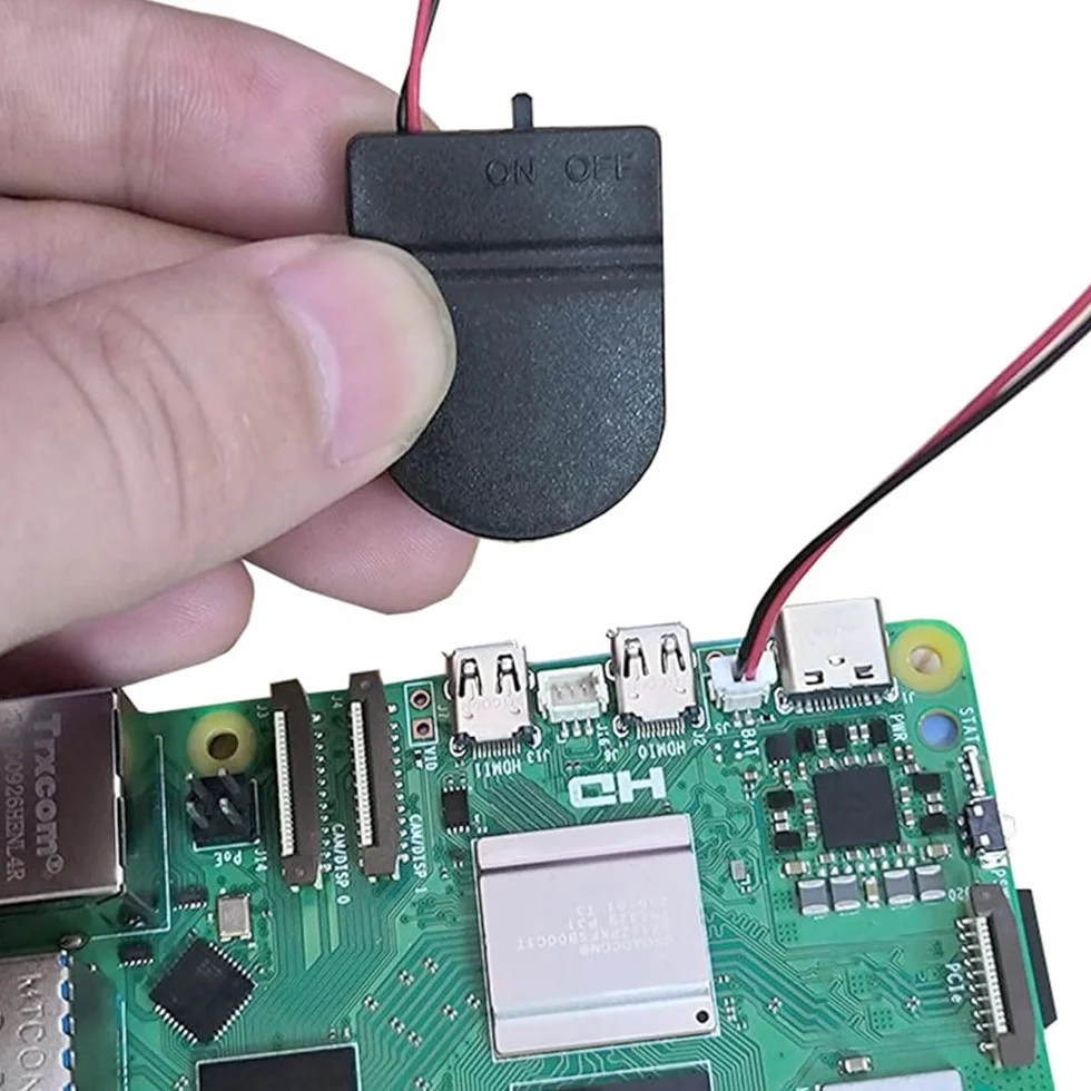 Namvo etui na baterie RTC uchwyt zegara czasu rzeczywistego kompatybilny z Raspberry Pi 5