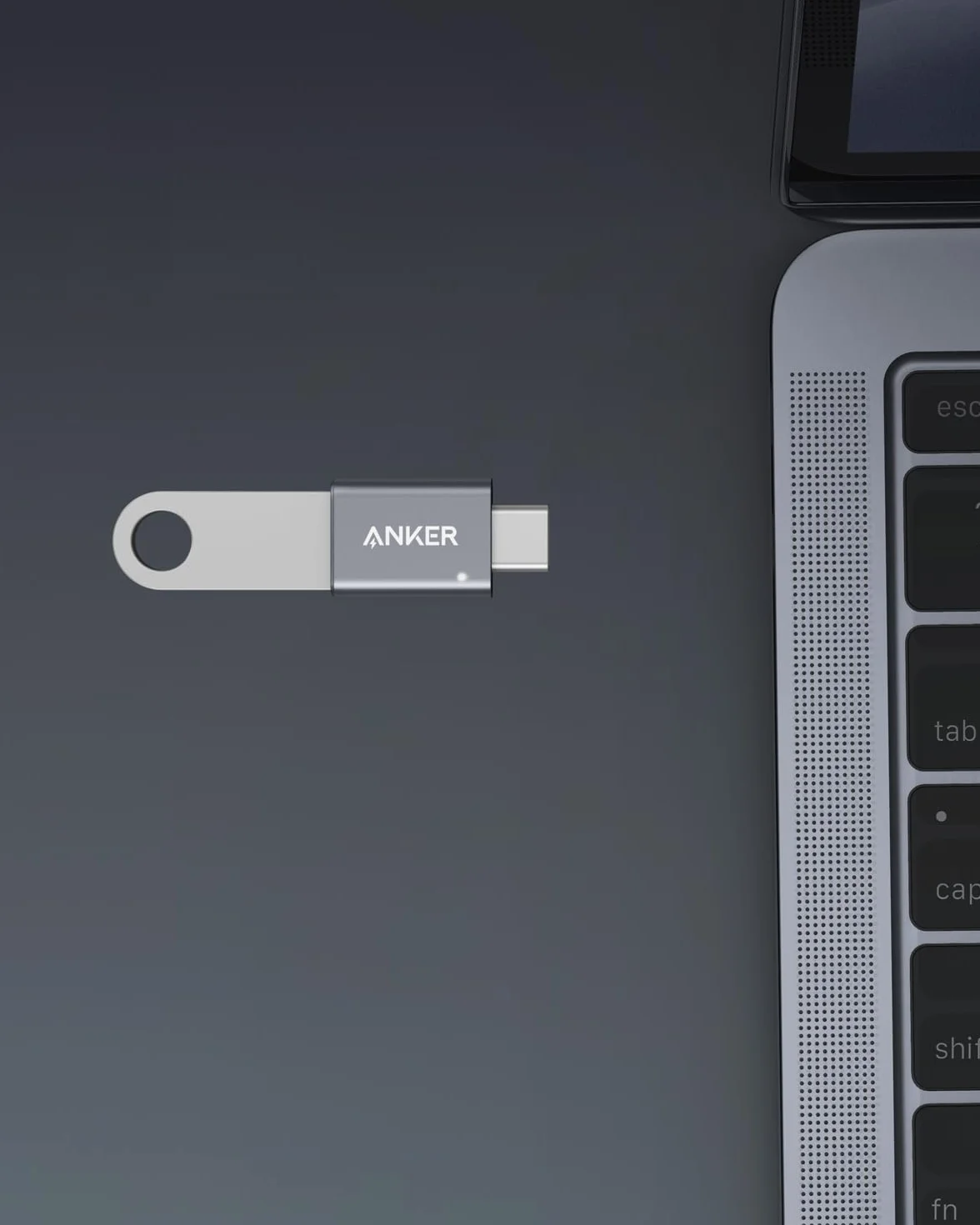 Adapter USB C Anker (2 sztuki), adapter USB C do USB, szybki transfer danych dla MacBook Pro 2020, iPad Pro 2020, Samsung Notebook 9, Dell XPS i innych urządzeń z portem typu C