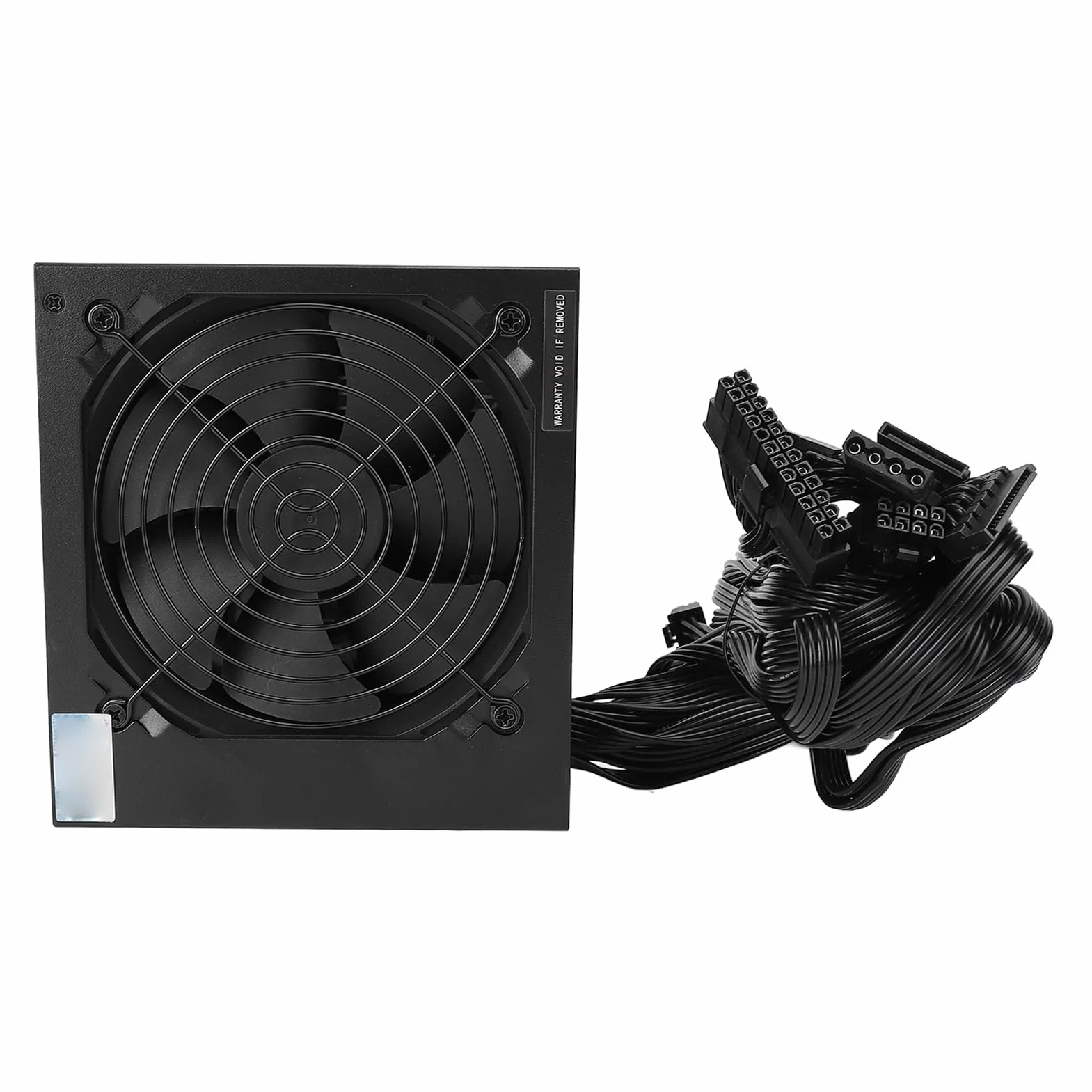 Zasilacz ATX 700 W z Wentylatorem Chłodzącym 120 Mm, Obsługa Dwóch Platform, Zabezpieczenie Nadprądowe, do Obudowy Komputera Stacjonarnego i Komputera do Domowego Biura
