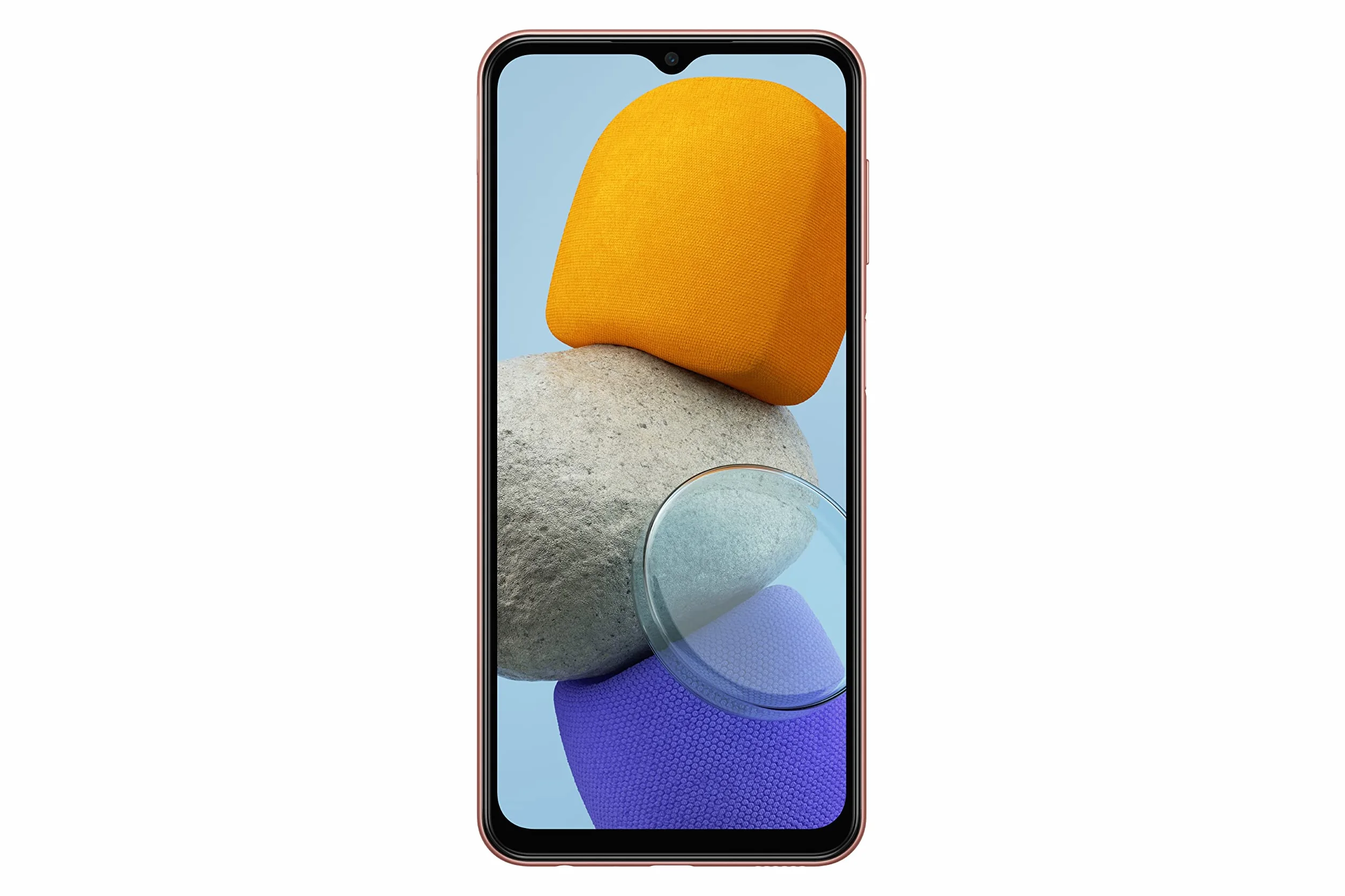 Samsung Galaxy M23 5G, smartfon z systemem Android, wyświetlacz TFT o przekątnej 6,6 cala, akumulator 5000 mAh, 4 GB pamięci RAM 128 GB, Dual-SIM, pomarańczowo-miedziany