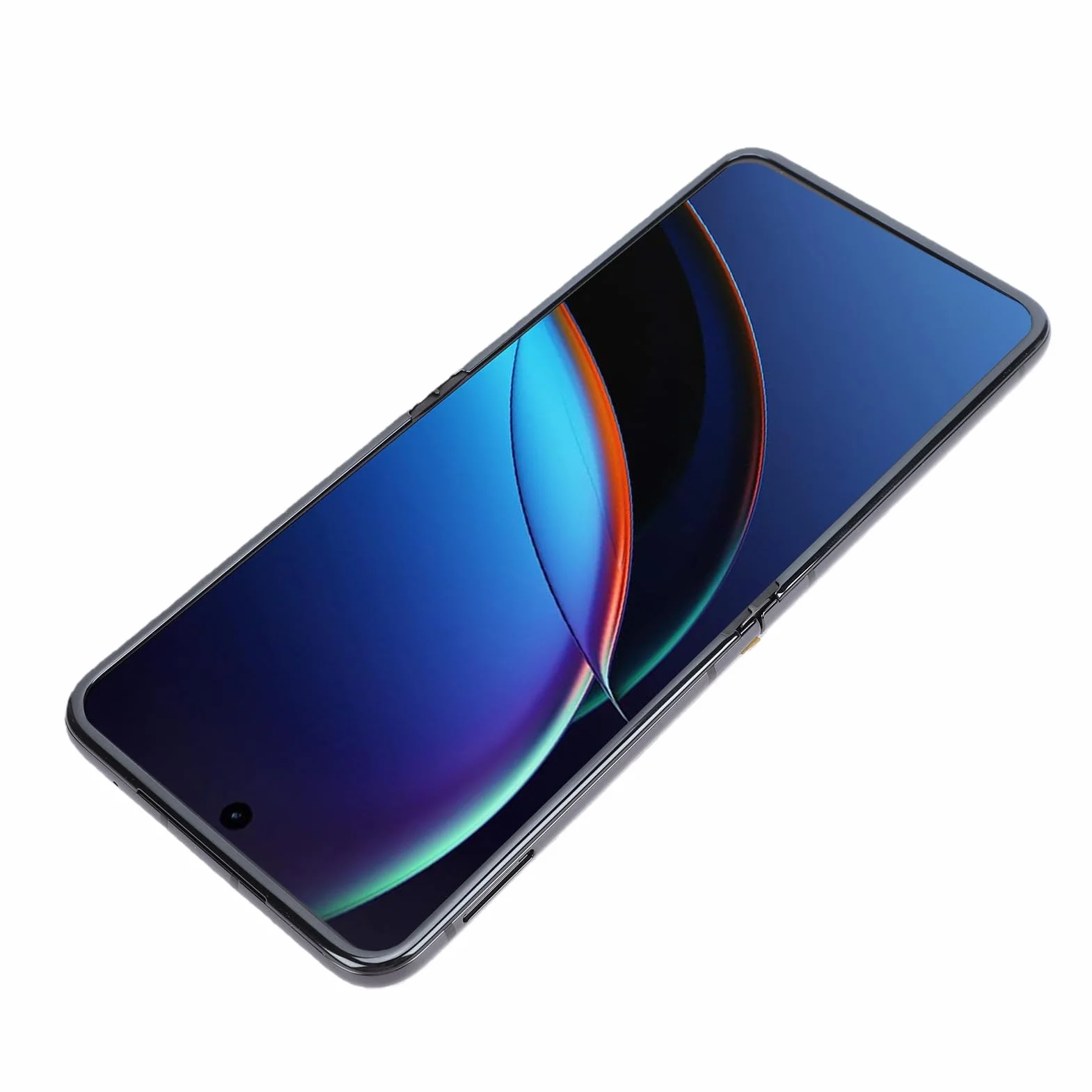 Annadue Wymiana Ekranu LCD z ramką do 2023 Razr+ 40 Ultra, zespół Dotykowego Digitizera 6,9 Cala 3D, Czytnik Linii Papilarnych, Folia Ochronna do Naprawy Telefonu Komórkowego