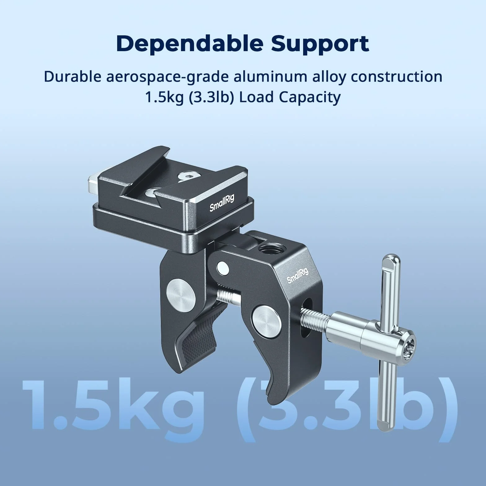 Zacisk SMALLRIG V-Mount w kształcie kraba, 15-40 mm, antypoślizgowy, udźwig 1,5 kg, kompatybilny z akumulatorami V-Mount różnych marek - 5313