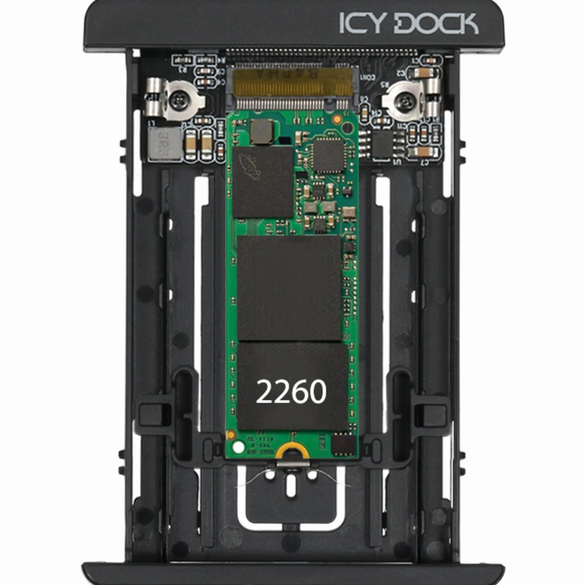 ICY DOCK M.2 NVMe PCIe 3.0/4.0 SSD do 2,5 cala SFF-8639 NVMe U.2 adapter SSD/konwerter z wbudowanym radiatorem (nie jest kompatybilny z SATA) - EZConvert MB705M2P-B