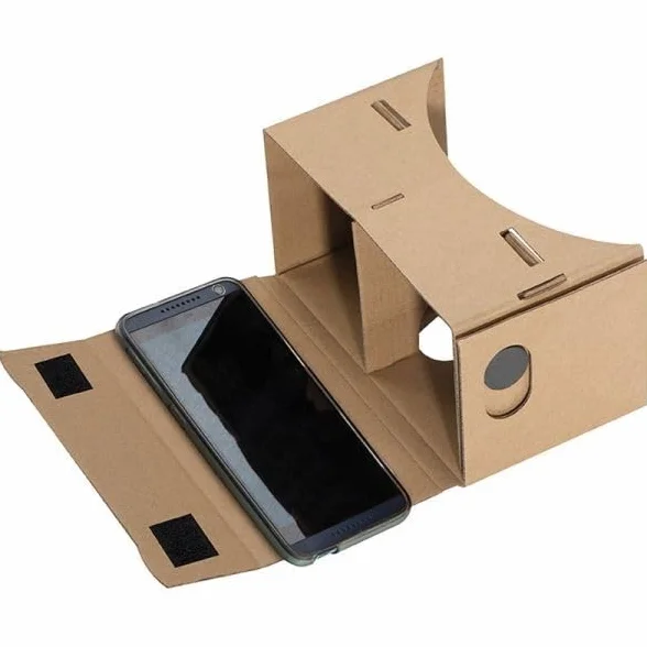 Okulary VR do testu smartfona Cardboard Portsmouth brązowe