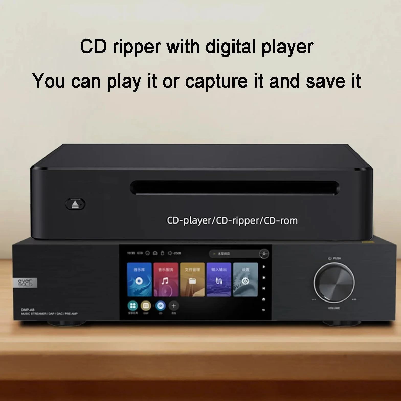 Mały Odtwarzacz CD Do Domowego Systemu Stereo, Automatyczny Zgrywacz Płyt I Digitalizator Audio Do Bezstratnych Plików WAV, Zewnętrzny Komponent Muzyczny Hi-Fi Kompatybilny Z Systemami Android
