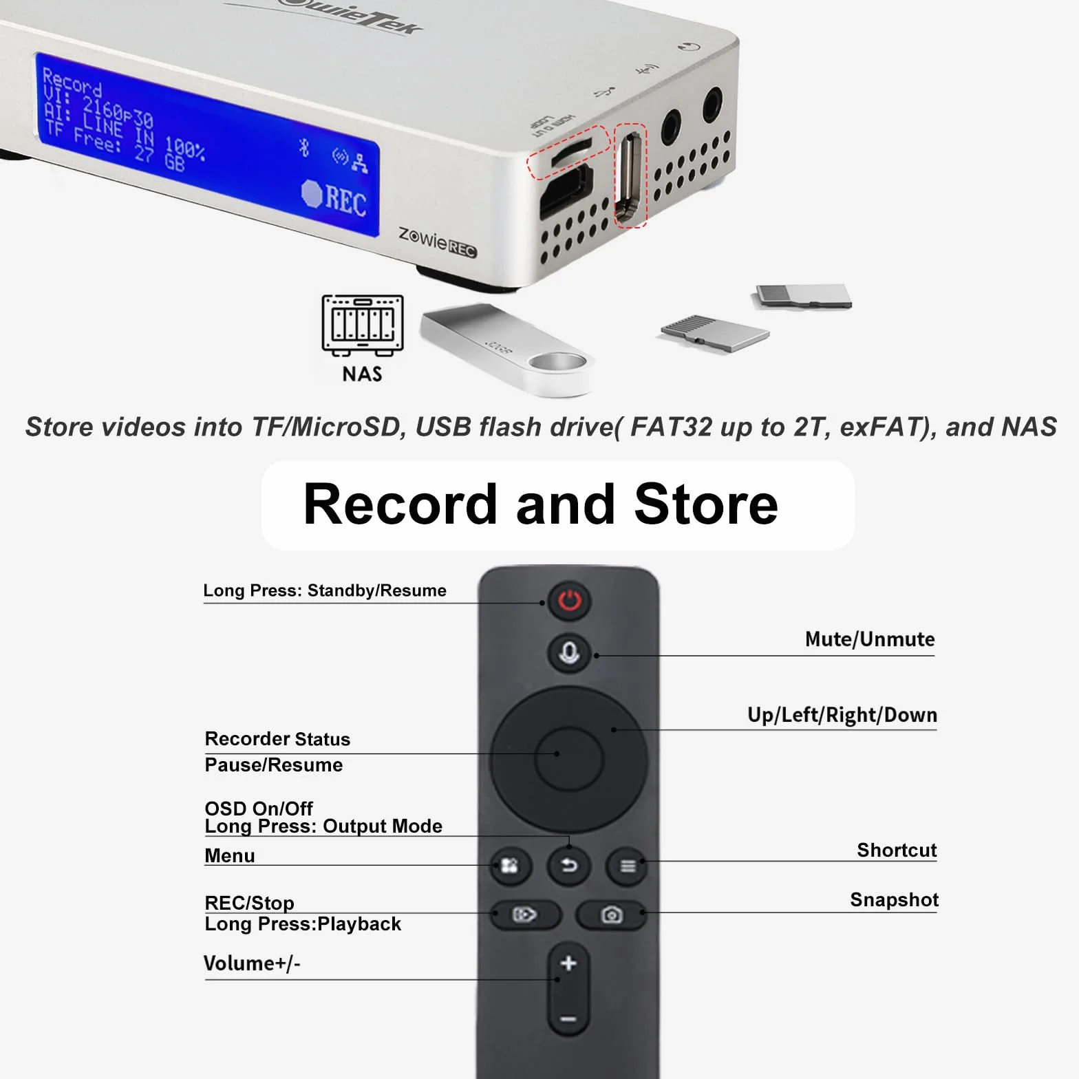 Rejestrator wideo 4K HDMI z adapterem AV na HDMI, kompatybilny z VHS, VCR, DVR, DVD, Hi8, Mini DV, kamerą, kasetą, konsolami do gier, nie wymaga komputera