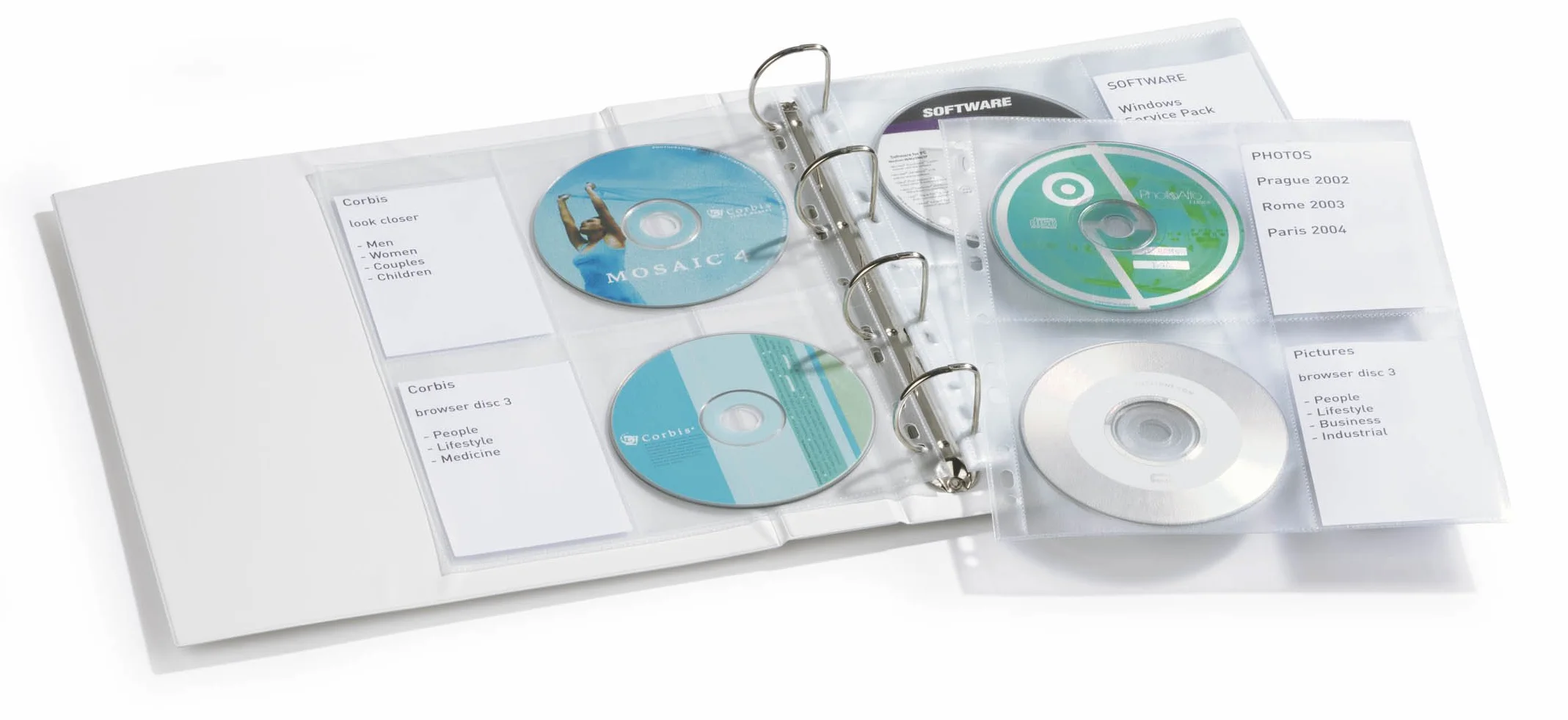 Koszulki na CD/DVD Cover Light A4, opak. 10 sztuk, przezroczyste