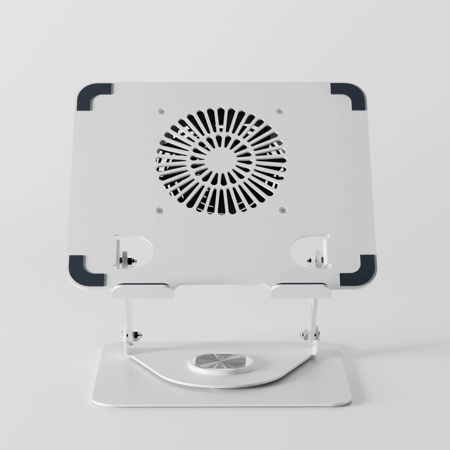 Podstawka Chłodząca Stabilny Podkładka Chłodząca Pod Notebooka Z Odłączaną Termoelektryczną Chłodnicą, Regulowana Wysokość Cichy Biurko(White,Rotate)