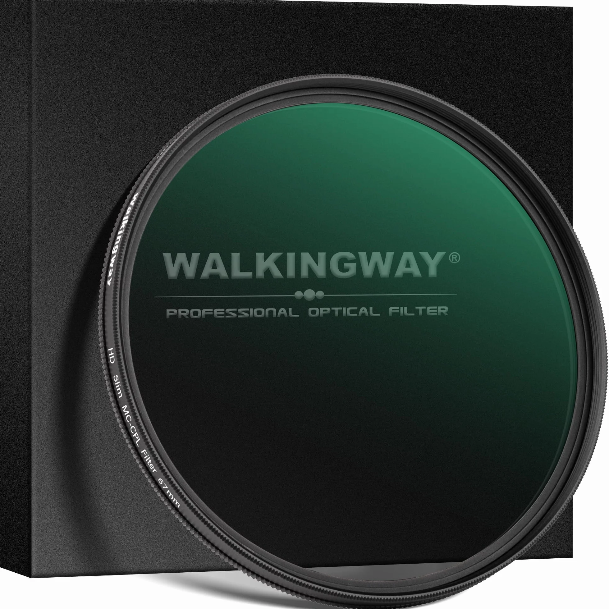 Walking Way 49 mm MC CPL cyrkalny filtr polaryzacyjny, ultrapłaski, wielokrotnie ulepszony filtr obiektywu ze szkłem optycznym o wysokiej rozdzielczości do redukcji odbić światła i poprawy kontrastu