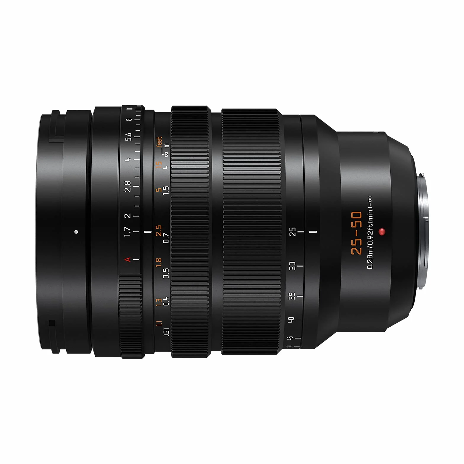 Panasonic H-X2550 LEICA DG VARIO-SUMMILUX teleobiektyw z zoomem (ogniskowa 25-50mm, przysłona F1,7 ASPH., filtr φ77mm, obiektyw mikro 4/3), czarny