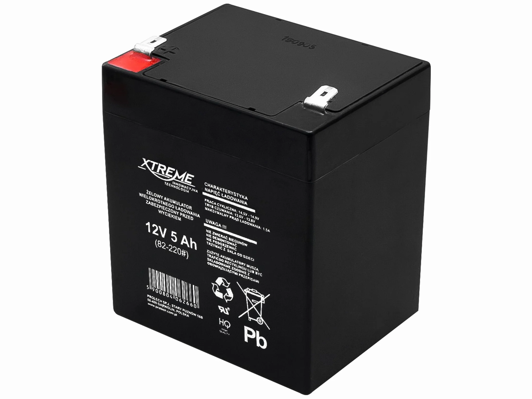 Xtreme 12 V 5 Ah AGM akumulator żelowy do głębokiego cyklu bezobsługowy zasilacz UPS