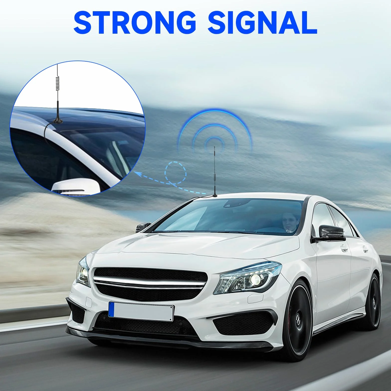 Superbat 4G LTE antena 7 dBi, złącze TS9, antena komórkowa z magnesowym mocowaniem - Omnidyrekcyjna antena sieciowa 2 sztuki do 4G LTE, GSM, GPRS router, MiFi, hotspot, router, USB modem