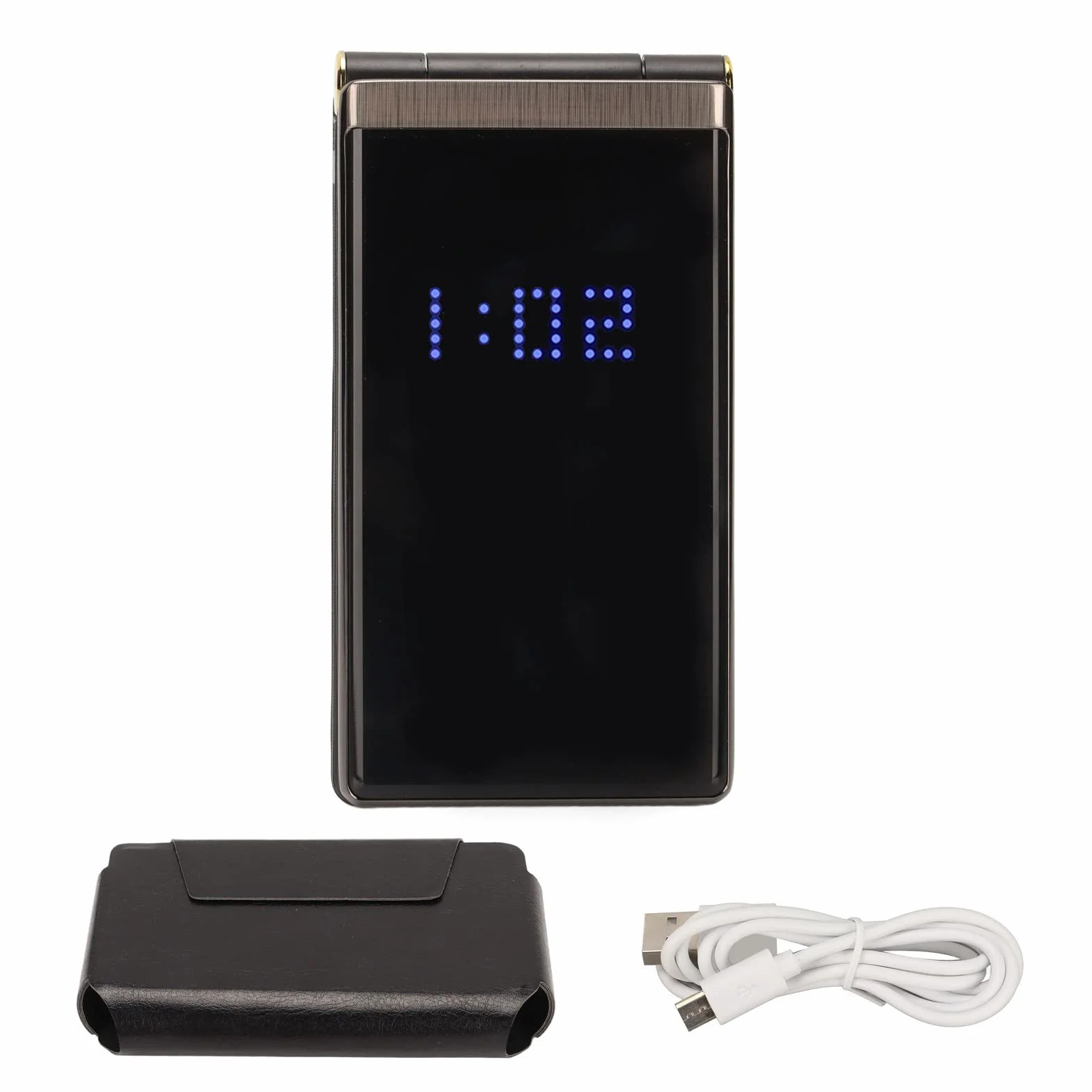 Odblokowane Senior Flip Phones, Duży Przycisk Telefon Komórkowy dla Osób Starszych, Ekran 2.8, 5900mAh, Przycisk SOS, Latarka, Dual SIM, Głośny Głos (niszczą kolor)