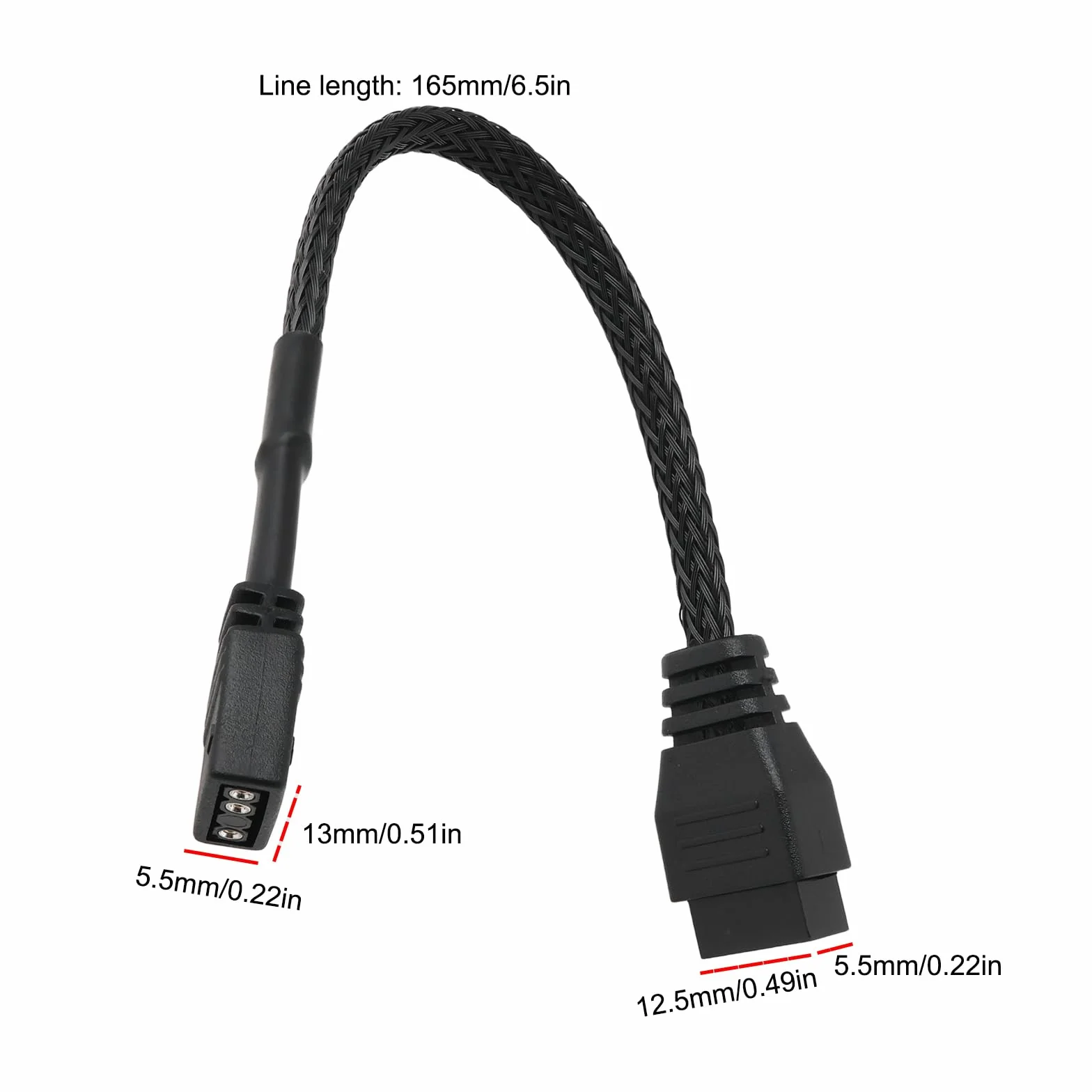 ECSiNG Adapter ARGB do płyty głównej, 3-pinowy na 4-pinowy, kabel 16,5 cm, kompatybilny z NZXT AER RGB i F120 RGB CORE