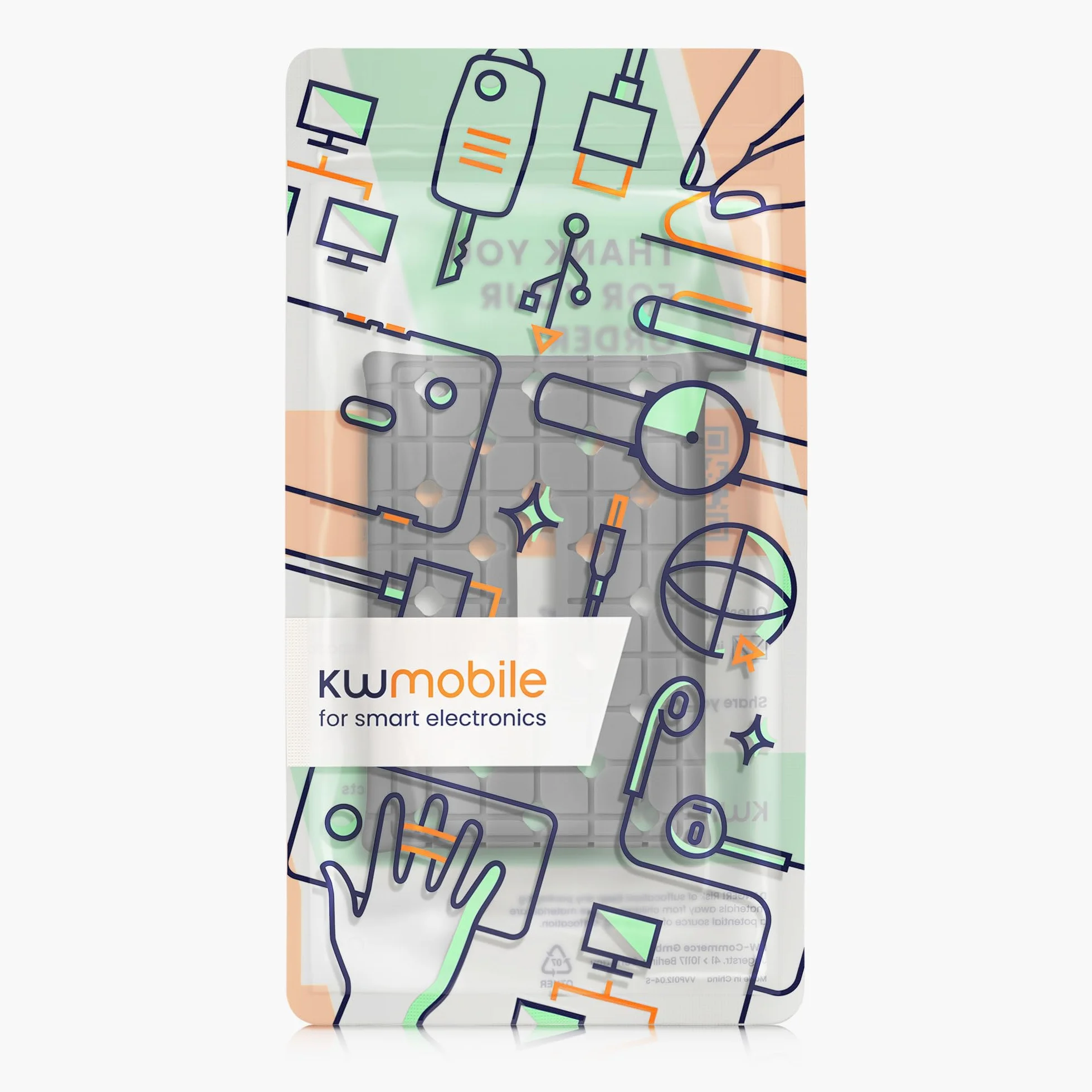 kwmobile Etui kompatybilne z Samsung T7 Portable SSD - Silikonowa osłona na przenośny dysk SSD - w kolorze szarym