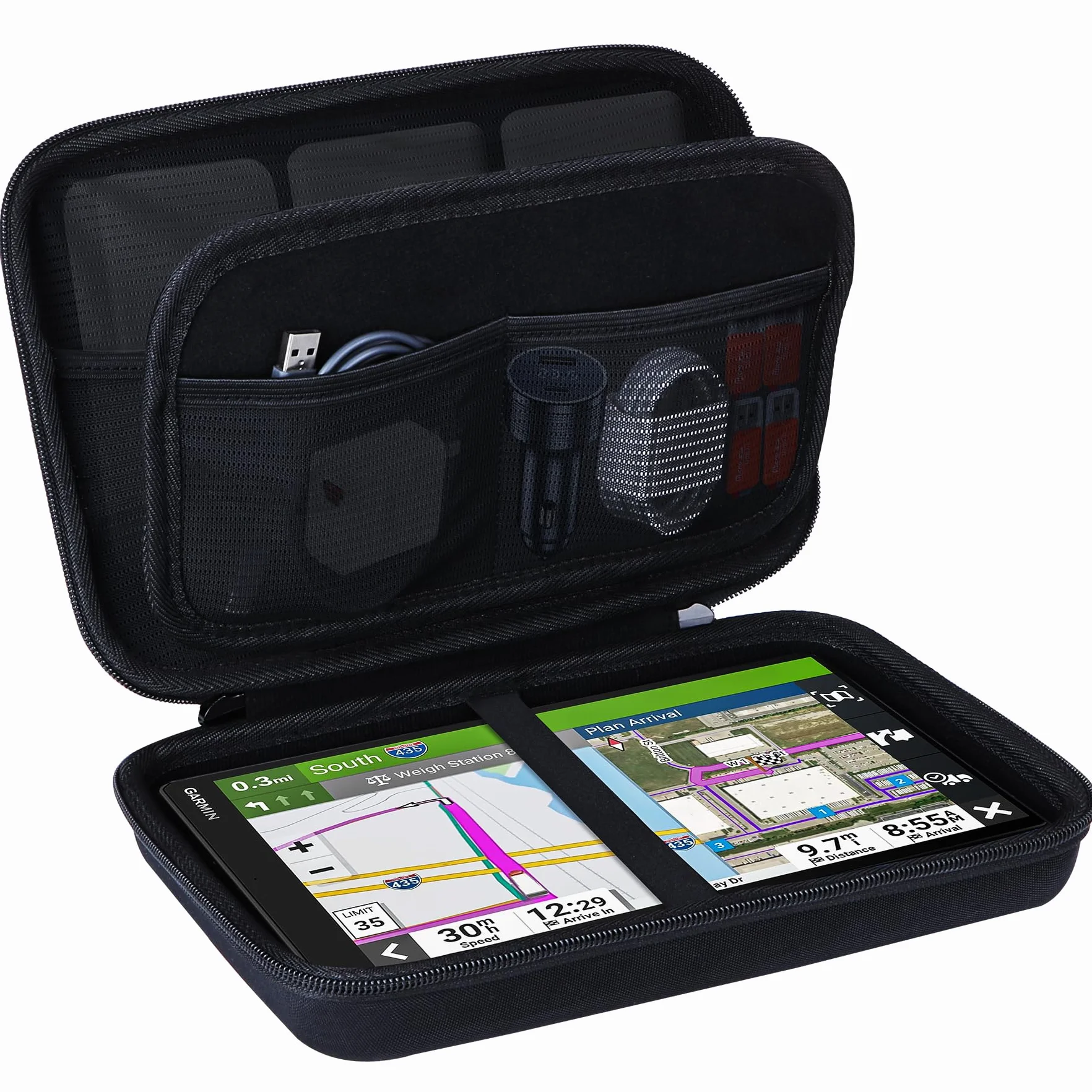 Lebakort Twarde etui etui do Garmin Camper 1090 MT-D lub 1095 lub Camper 890 GPS MT-D nawigacja