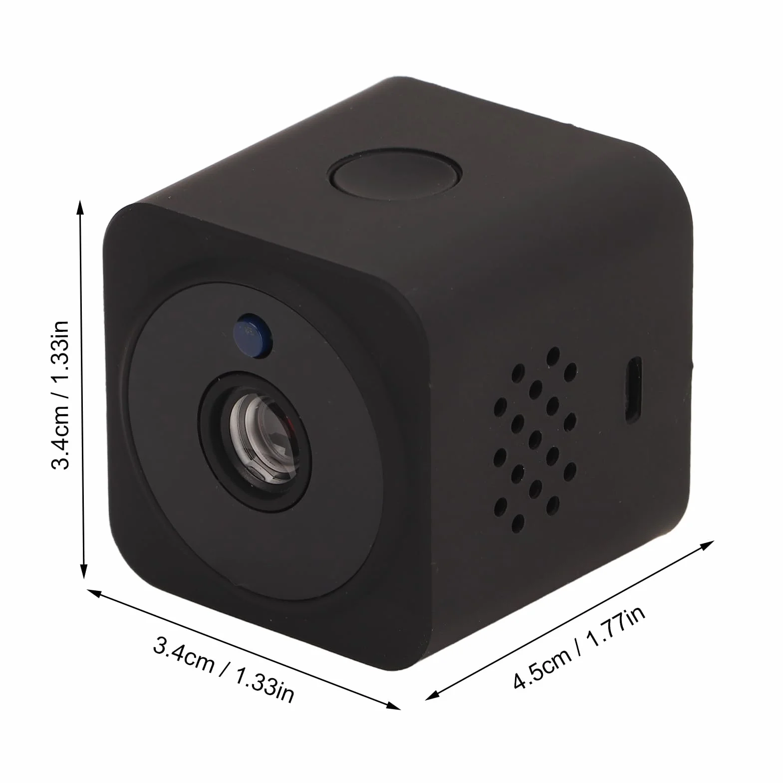 Mini Kamera Szpiegowska, Magnetyczna Kamera Wi-Fi 1080P Ukryta Mini Kamera Niania z Noktowizorem Wykrywanie Ruchu 2-drożny Dźwięk Bezprzewodowa Wewnętrzna Kamera Bezpieczeństwa